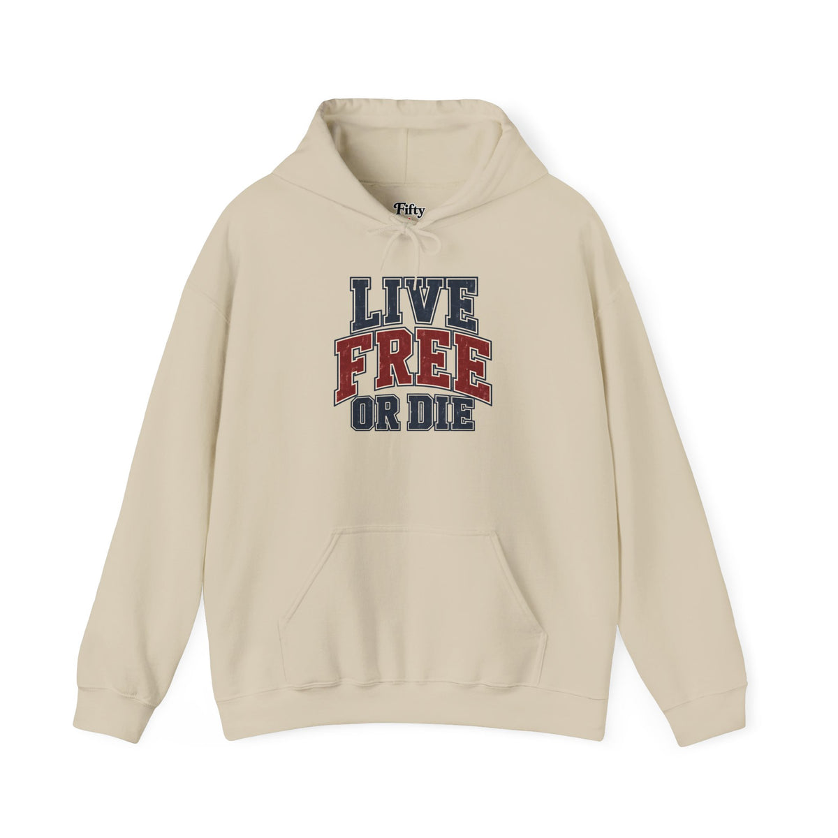 New Hampshire Live Free or Die Unisex Hoodie State Name Graphic