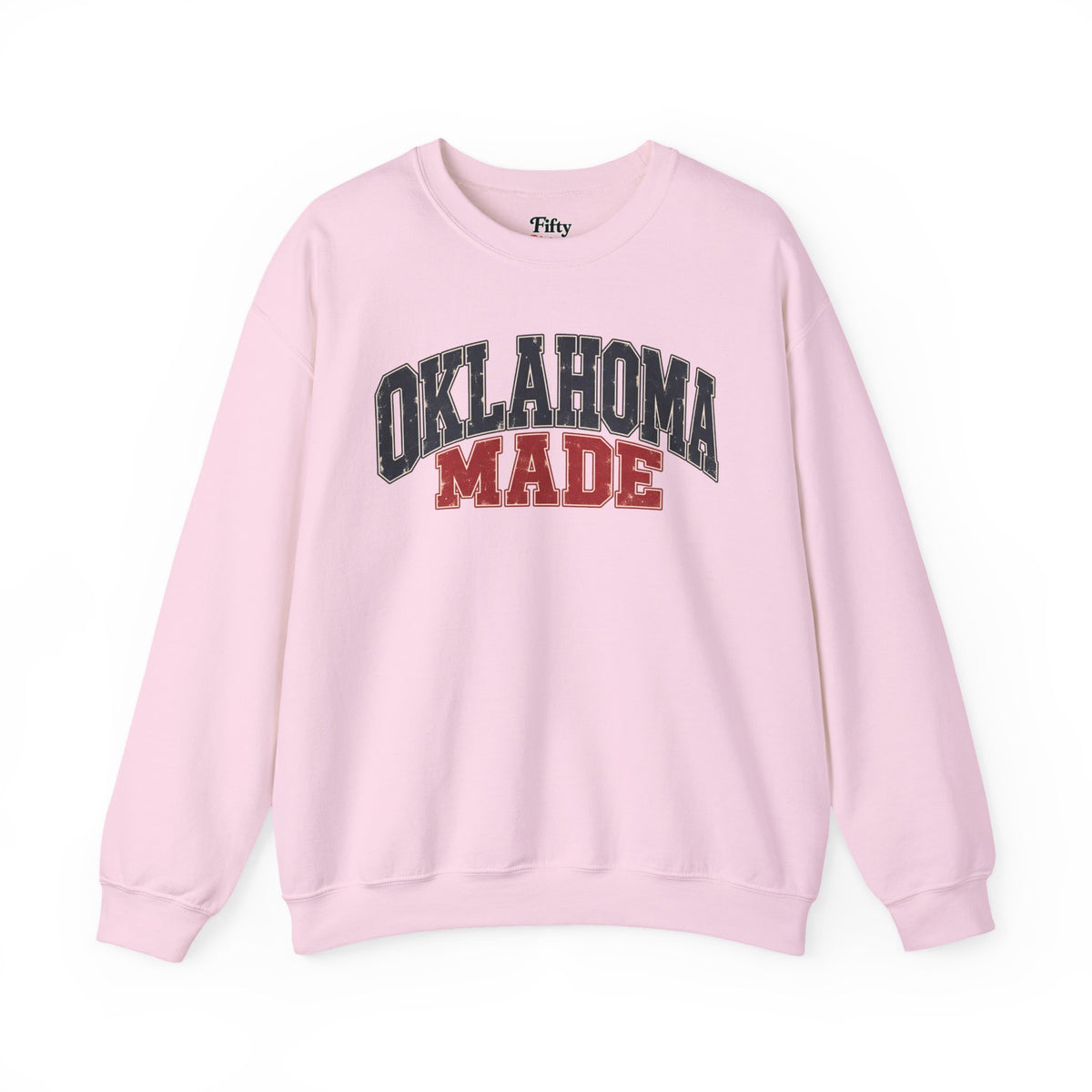Oklahoma Made Unisex Crewneck Sweatshirt State Name Graphic