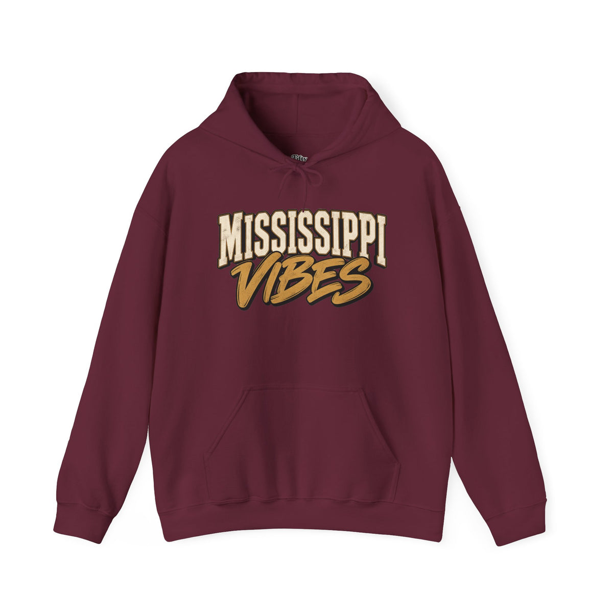 Mississippi Vibes Unisex Hoodie State Name Graphic
