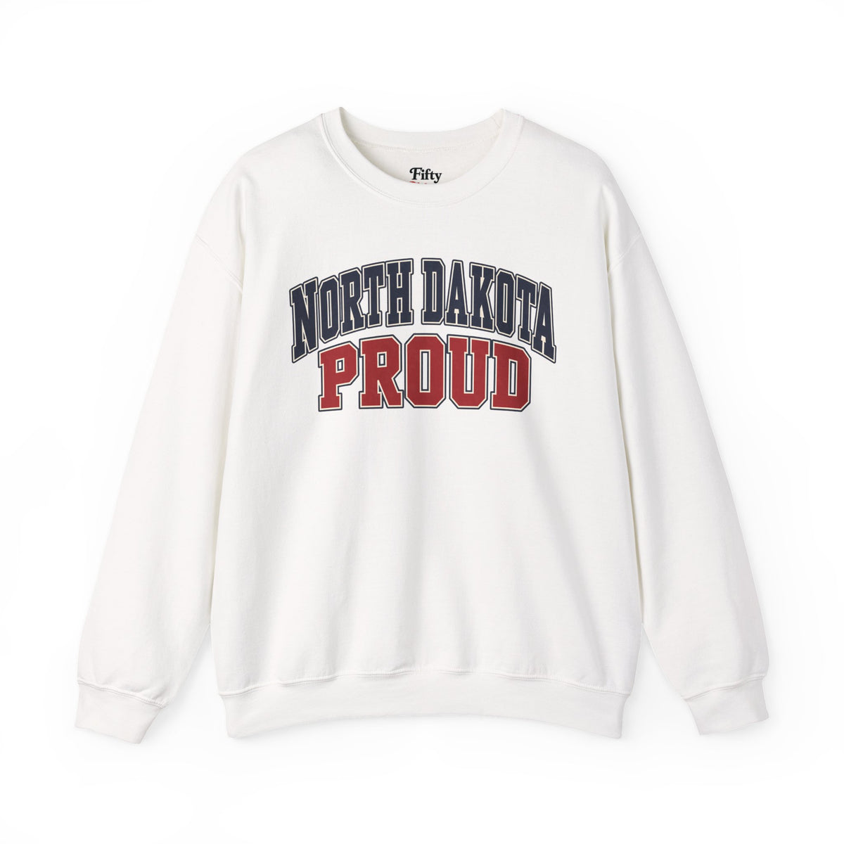 North Dakota Proud Unisex Crewneck Sweatshirt State Name Graphic