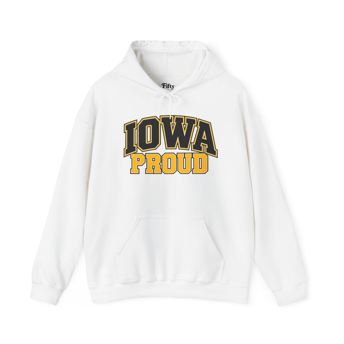 Iowa Proud Unisex Hoodie State Name Graphic