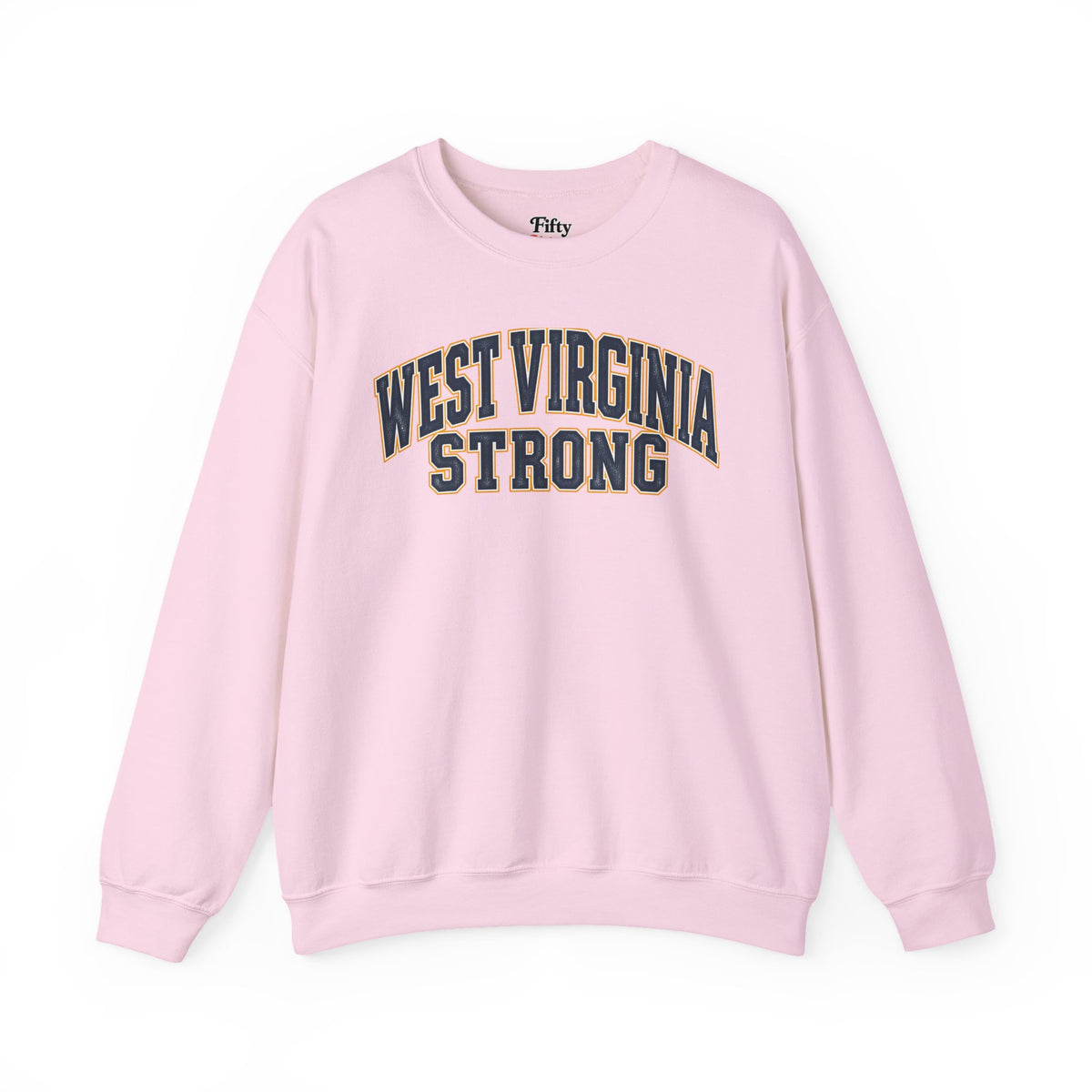 West Virginia Strong Unisex Crewneck Sweatshirt State Name Graphic