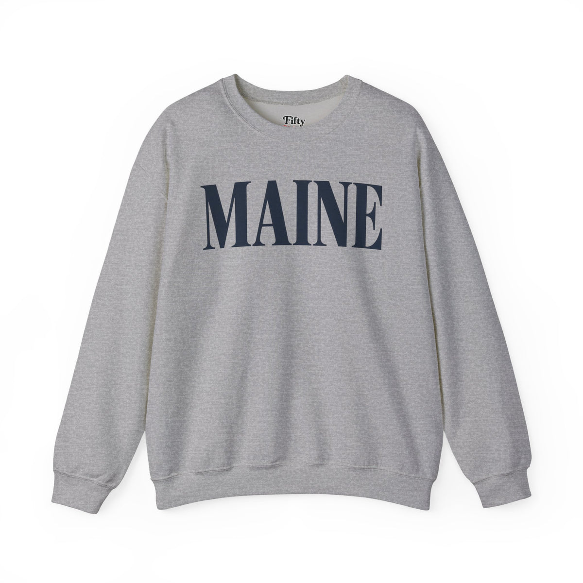 Maine Unisex Crewneck Sweatshirt State Name Graphic