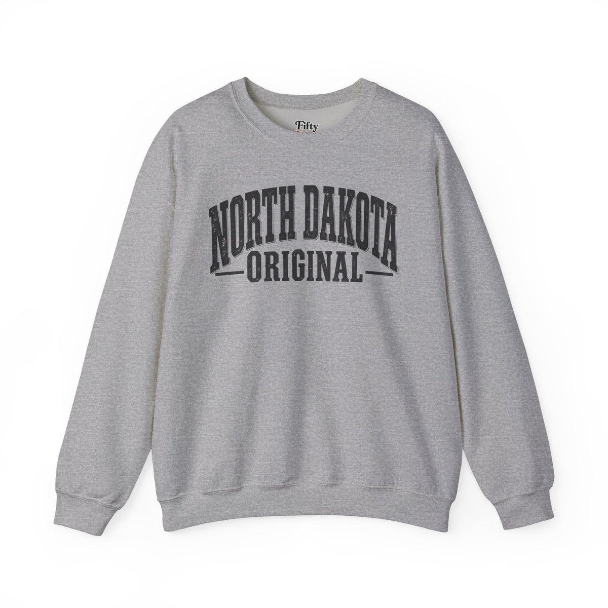 North Dakota Original Unisex Crewneck Sweatshirt State Name Graphic
