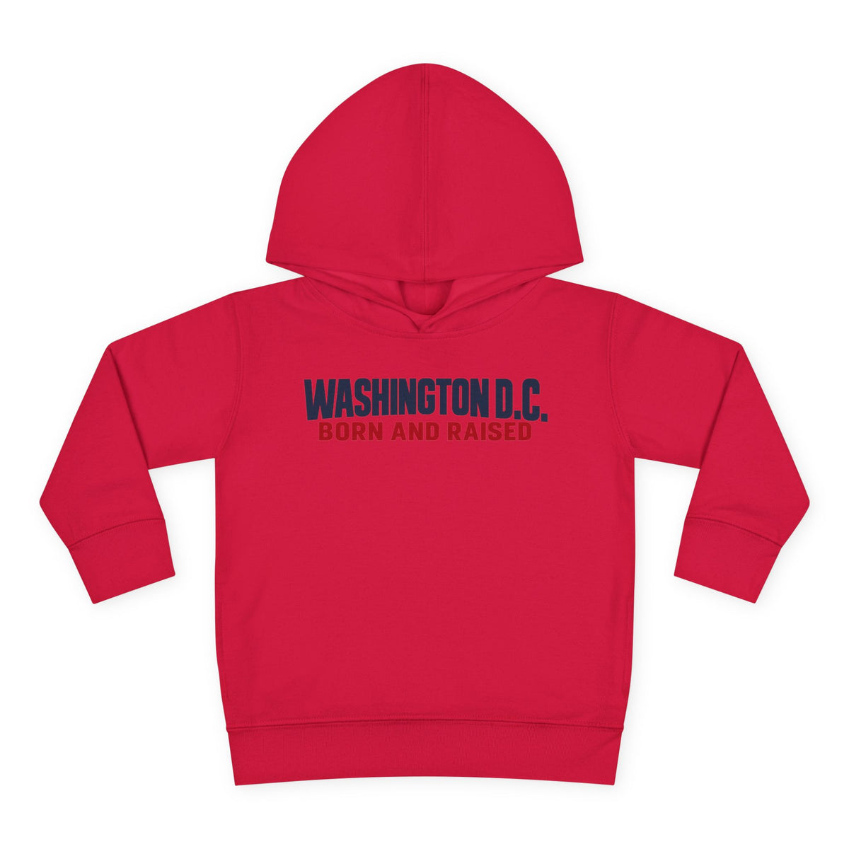 Washington DC Born and Raised Minimal Modern Unisex Toddler Pullover Fleece Hoodie