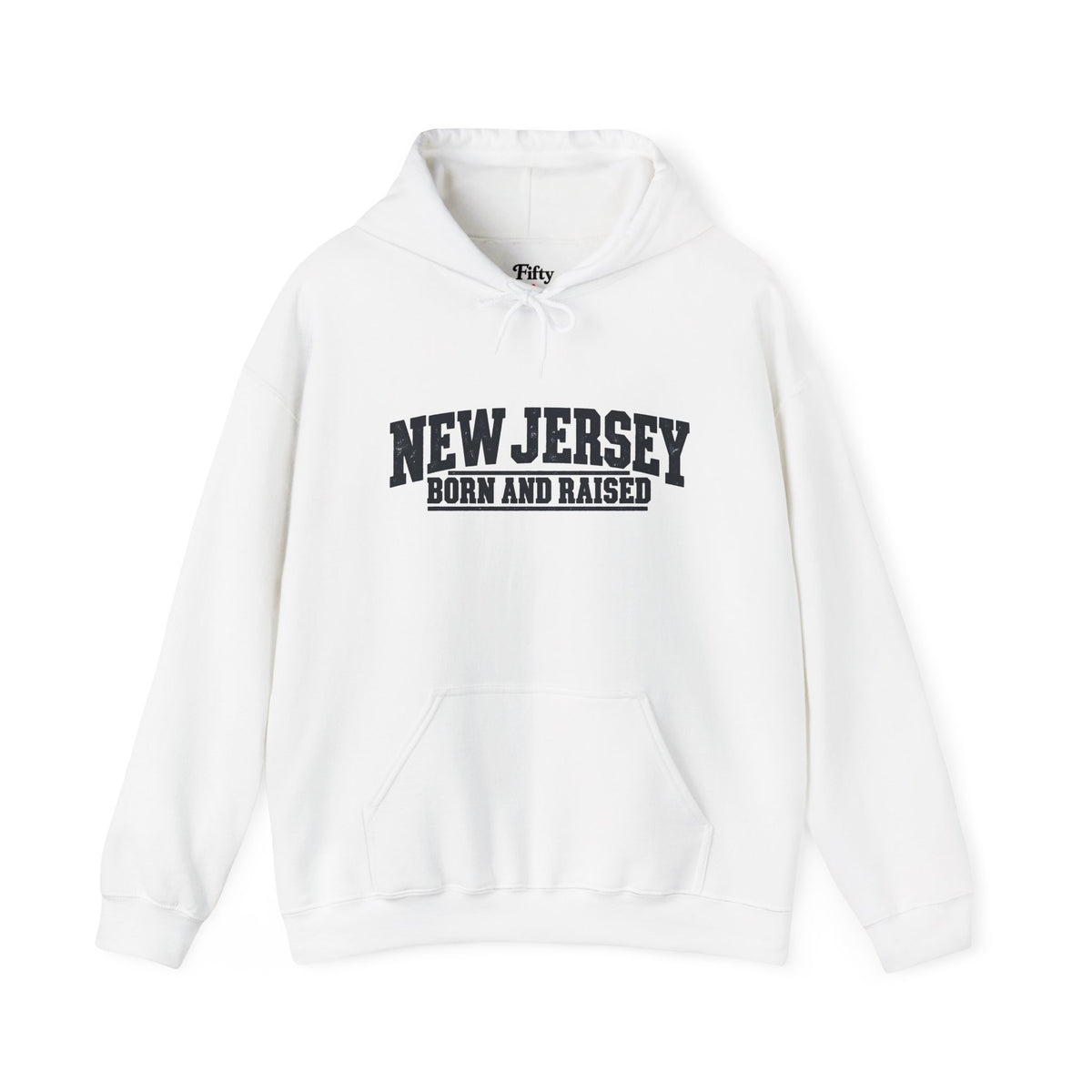 New Jersey Born and Raised Rugged Workwear Unisex Hoodie Graphic
