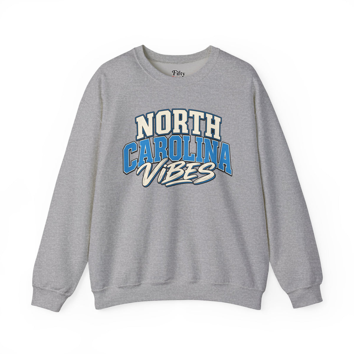 North Carolina Vibes Unisex Crewneck Sweatshirt State Name Graphic