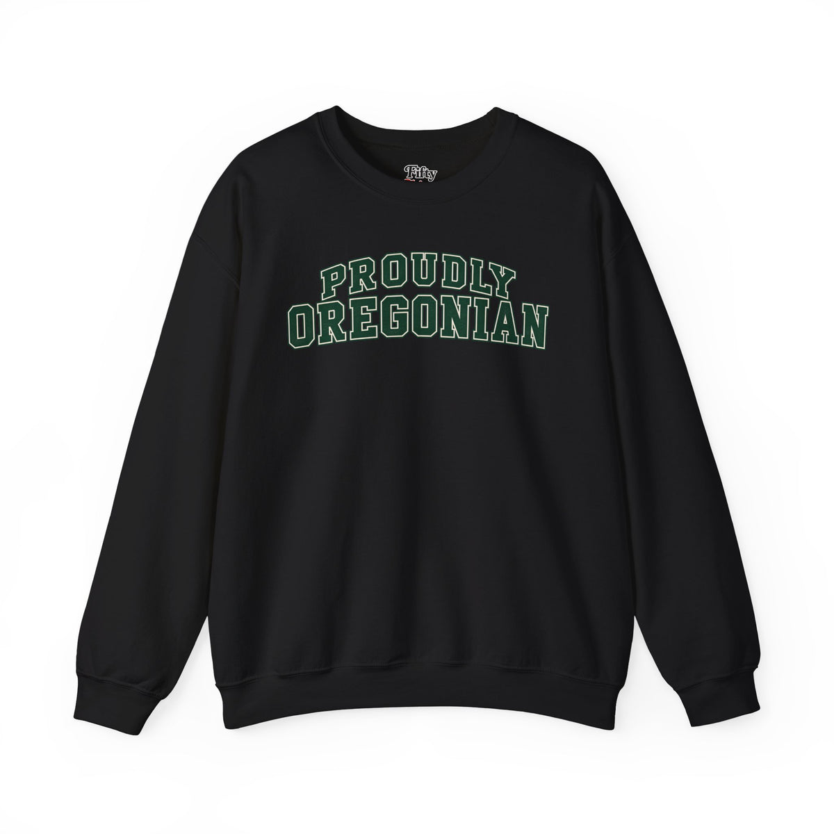 Proudly Oregonian Oregon Unisex Crewneck Sweatshirt State Name Graphic