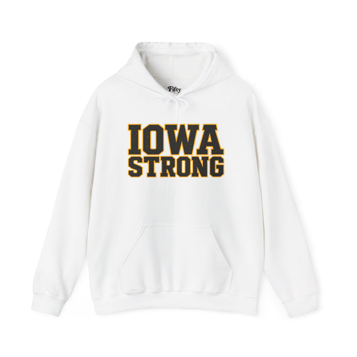 Iowa Strong Unisex Hoodie State Name Graphic