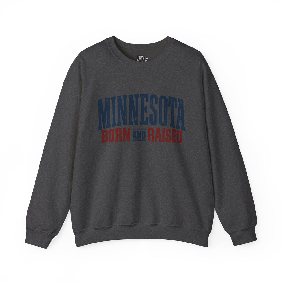 Minnesota Born and Raised Rustic Americana Unisex Sweatshirt Graphic