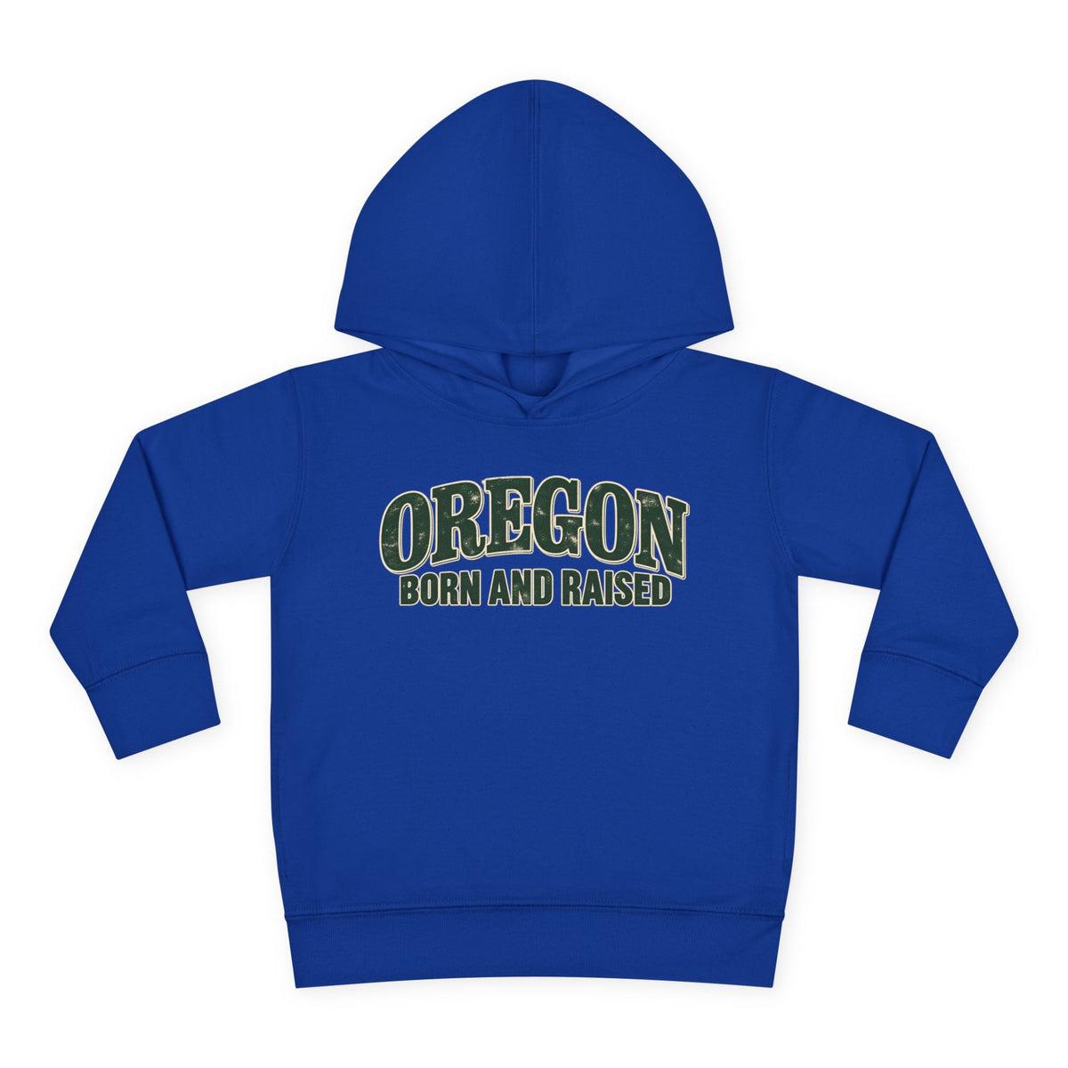 Oregon Born and Raised Classic Souvenir Unisex Toddler Pullover Fleece Hoodie