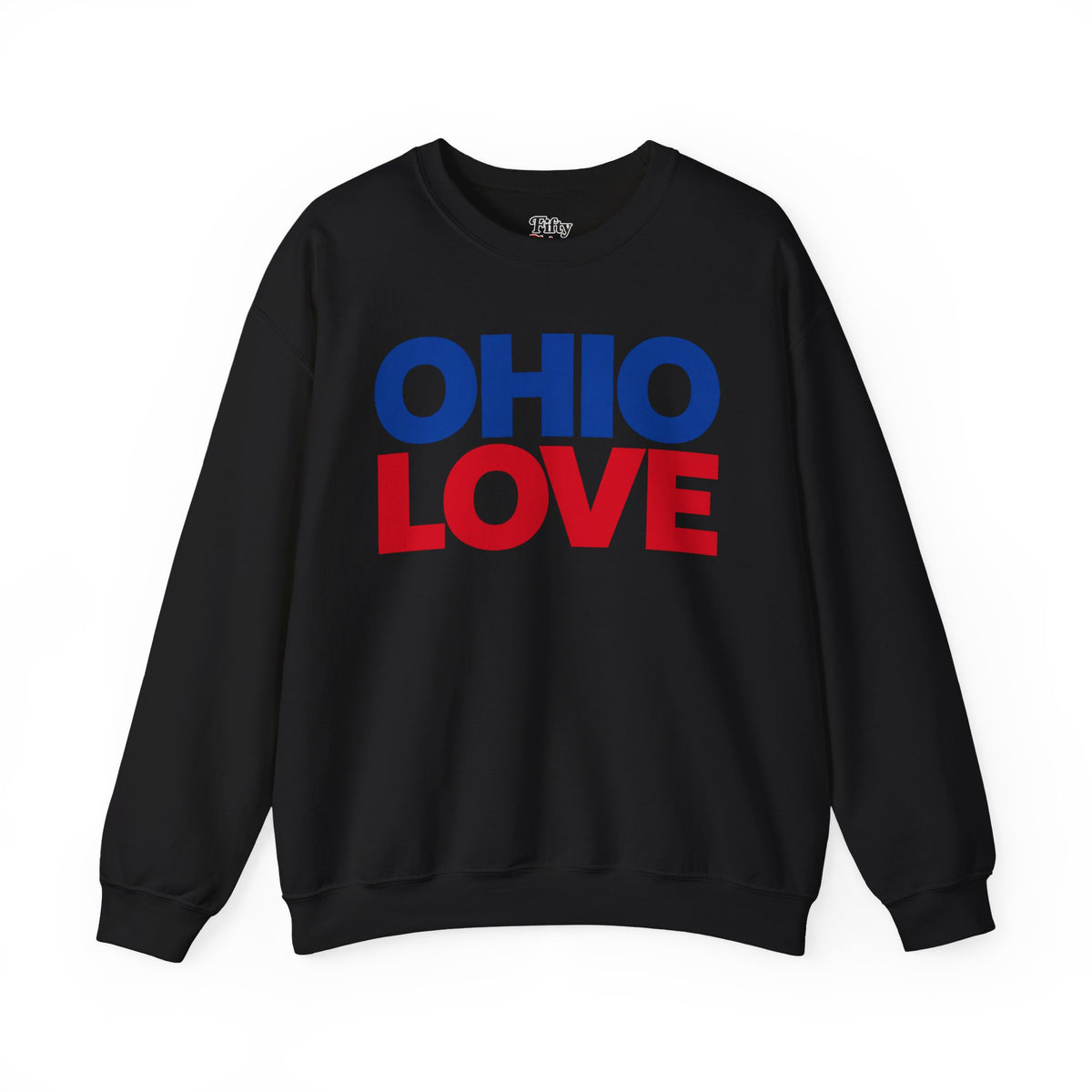 Ohio Love Unisex Crewneck Sweatshirt State Name Graphic