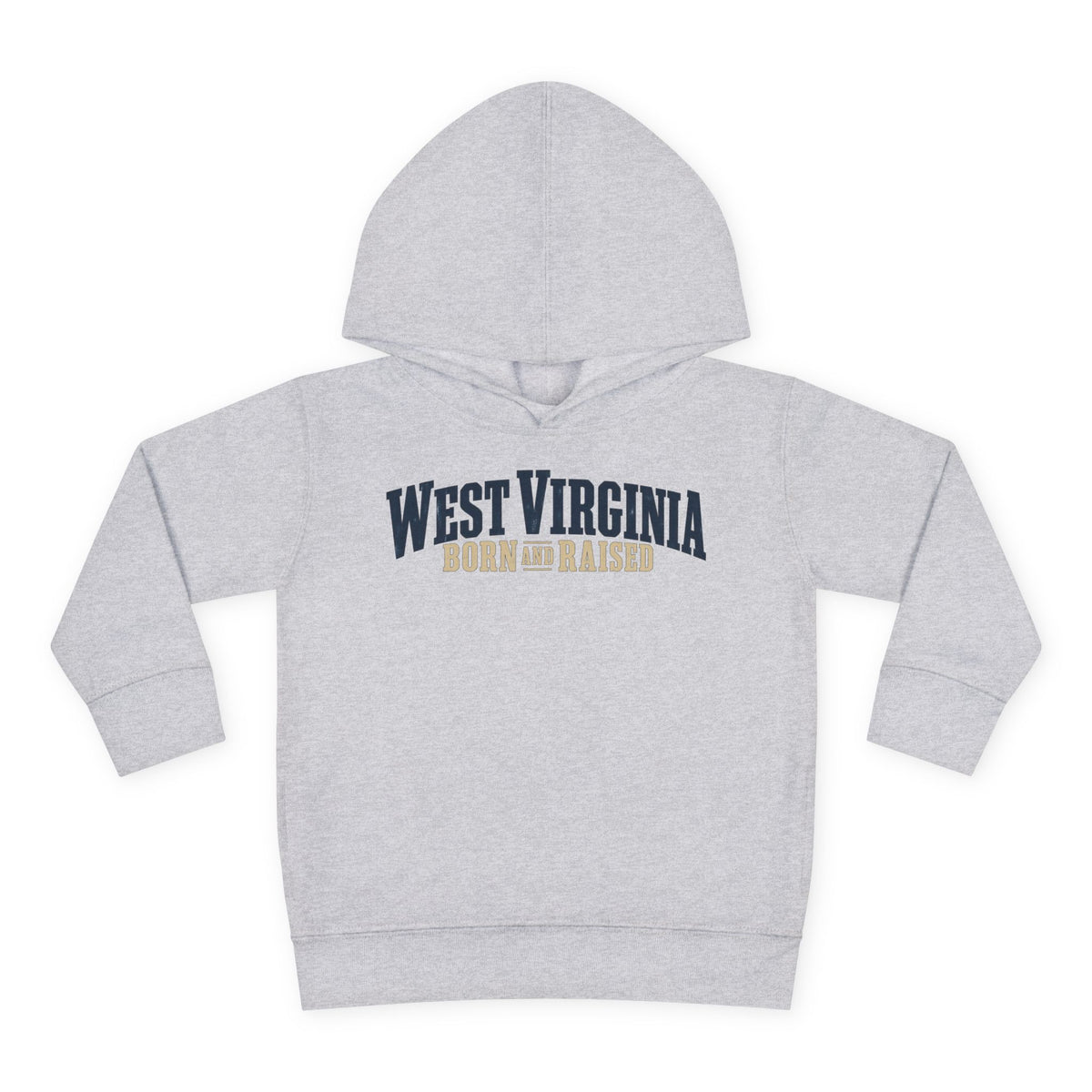 West Virginia Born and Raised Southern Heritage Unisex Toddler Pullover Fleece Hoodie