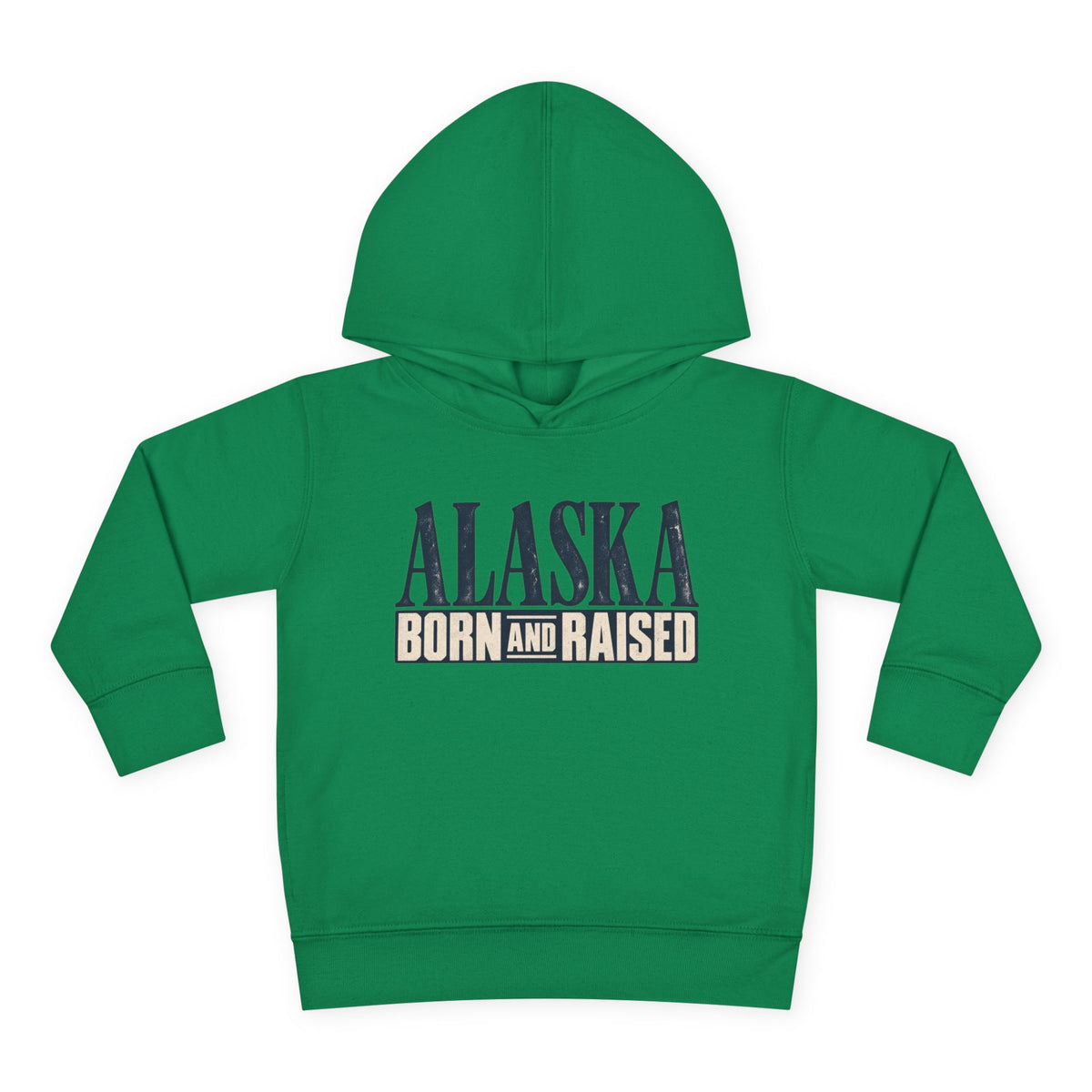 Alaska Born and Raised Premium Heritage Unisex Toddler Pullover Fleece Hoodie