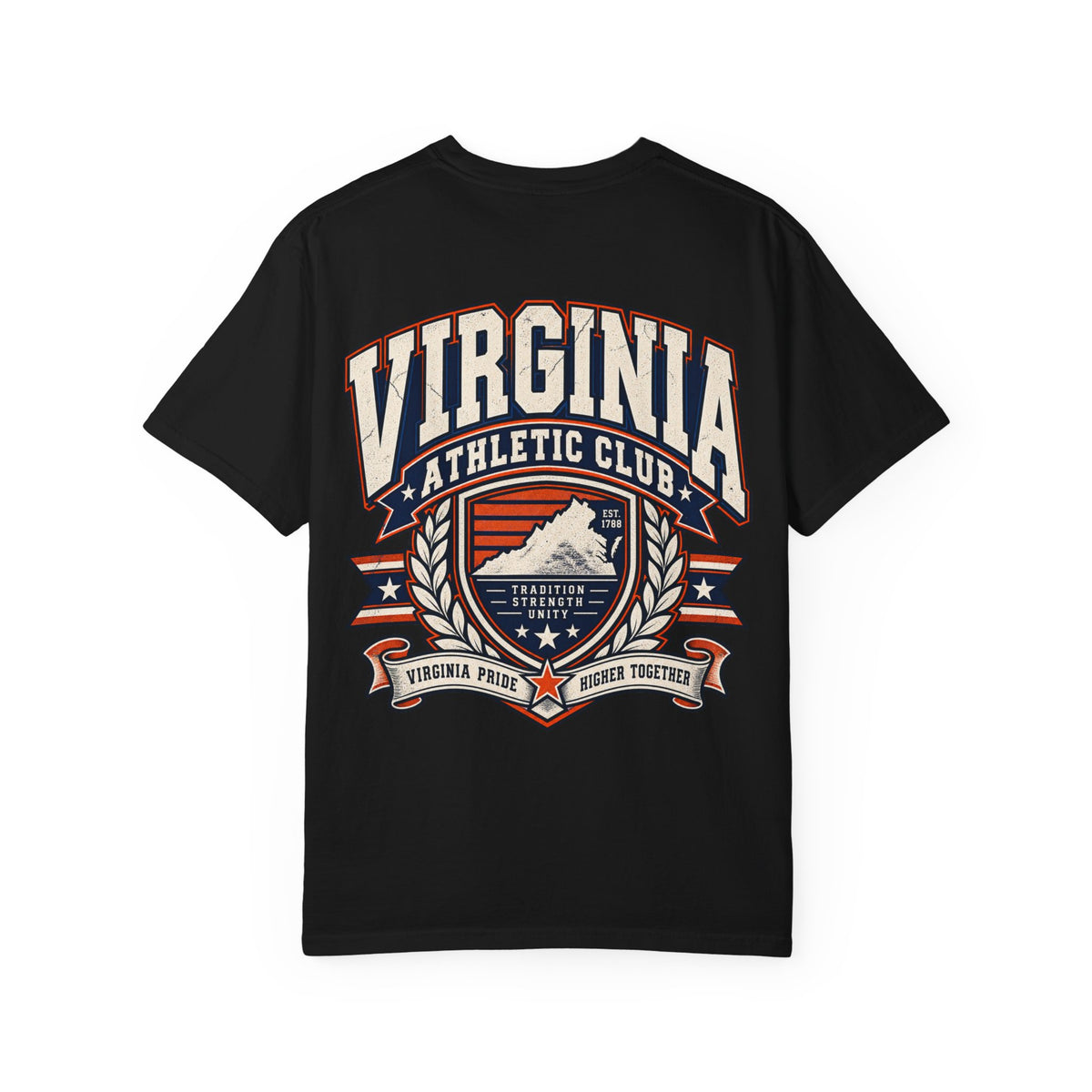 Virginia Athletic Club Unisex Comfort Color 1717 Streetwear Graphic Tee