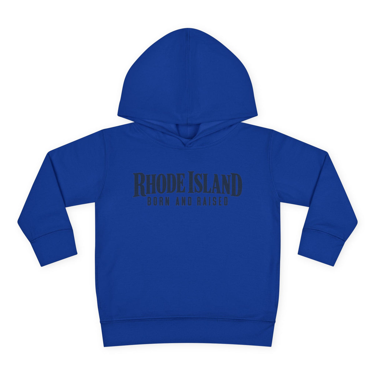 Rhode Island Born and Raised Premium Heritage Unisex Toddler Pullover Fleece Hoodie