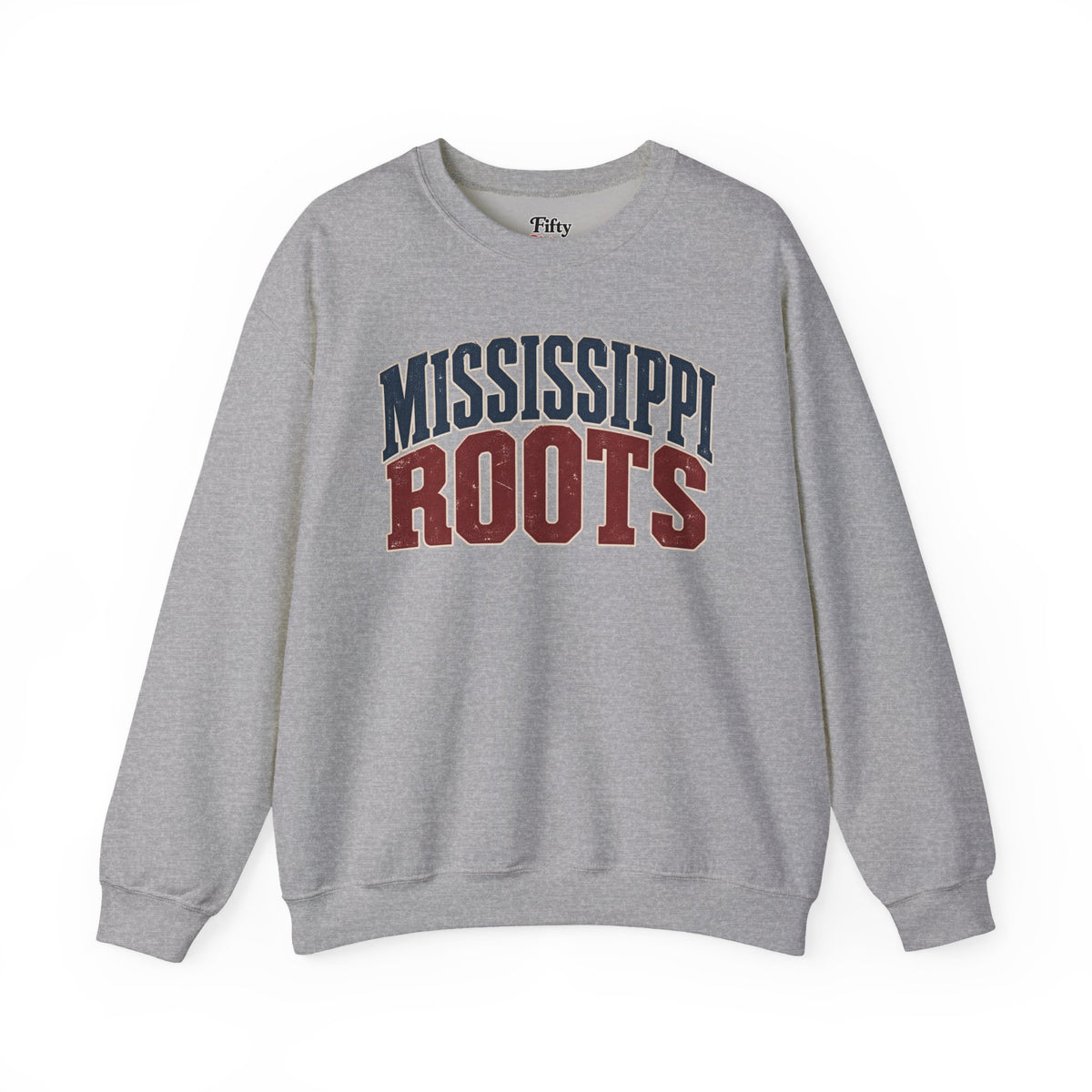 Mississippi Roots Unisex Crewneck Sweatshirt State Name Graphic