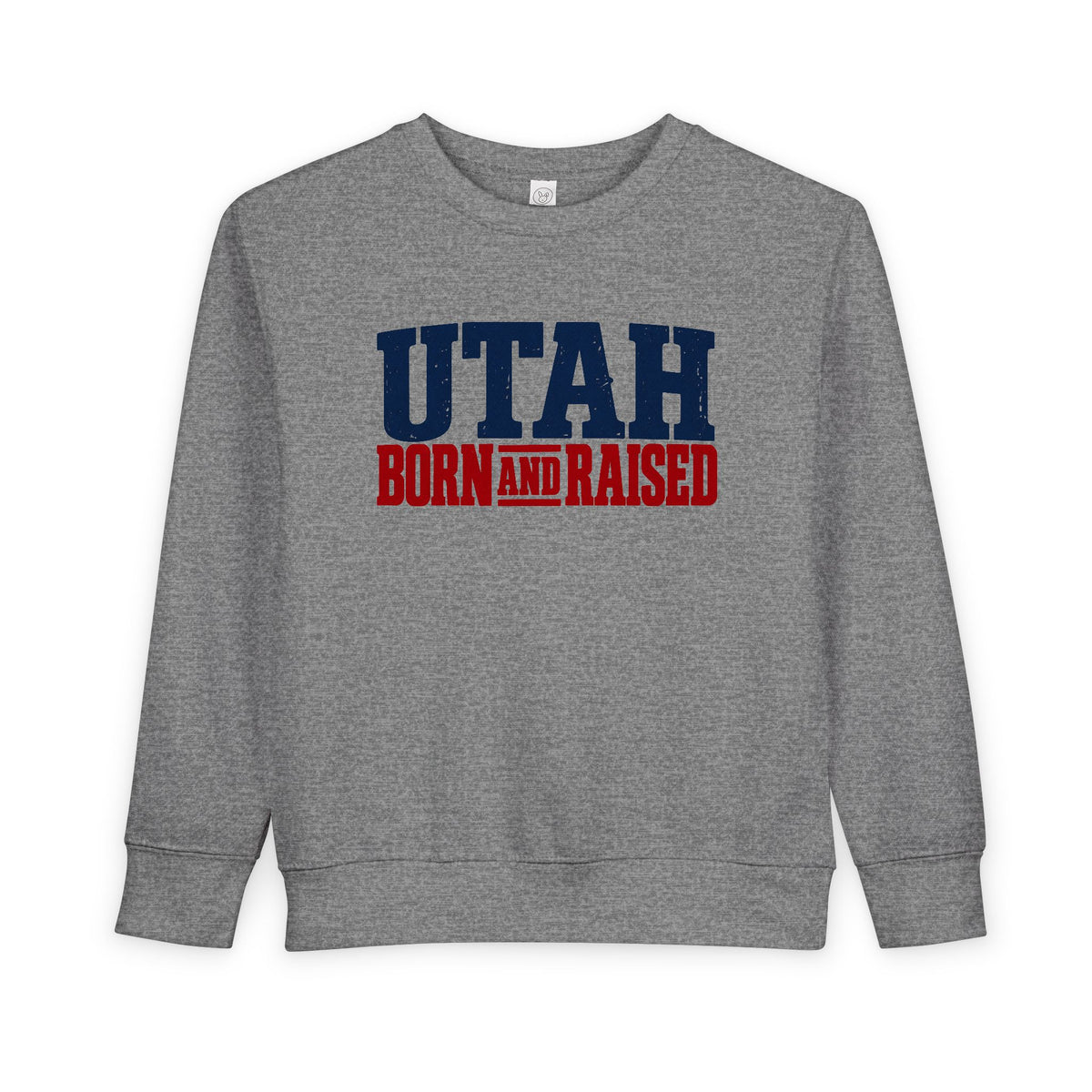 Utah Born and Raised Mountain West Style Unisex Toddler Sweatshirt