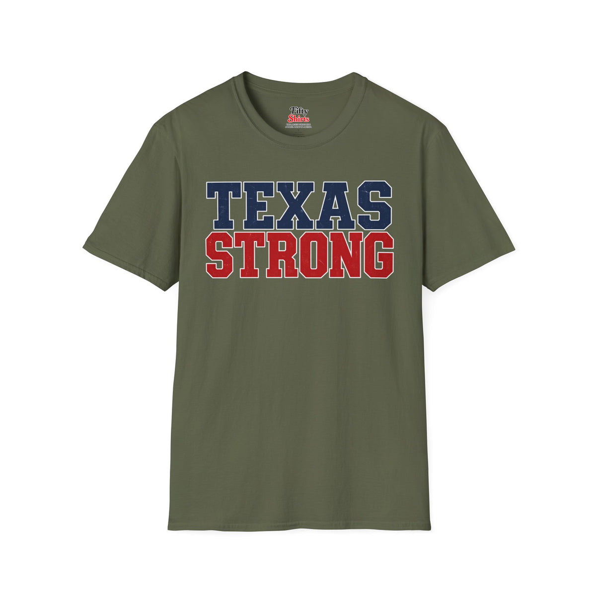Texas Strong Unisex Softstyle T Shirt State Name Graphic Tee