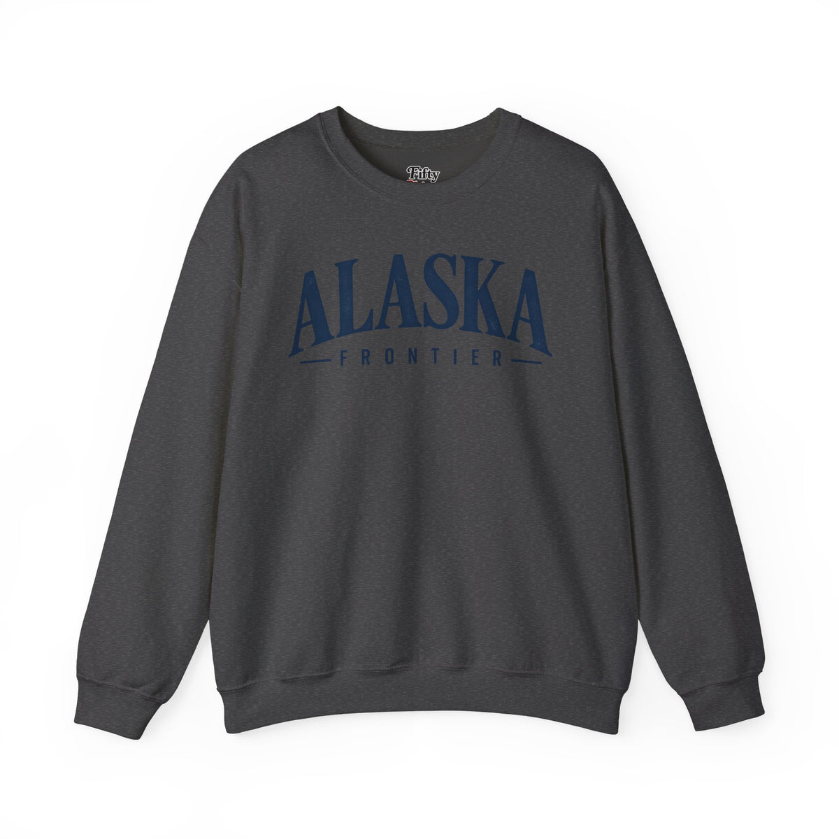 Alaska Frontier Unisex Crewneck Sweatshirt State Name Graphic