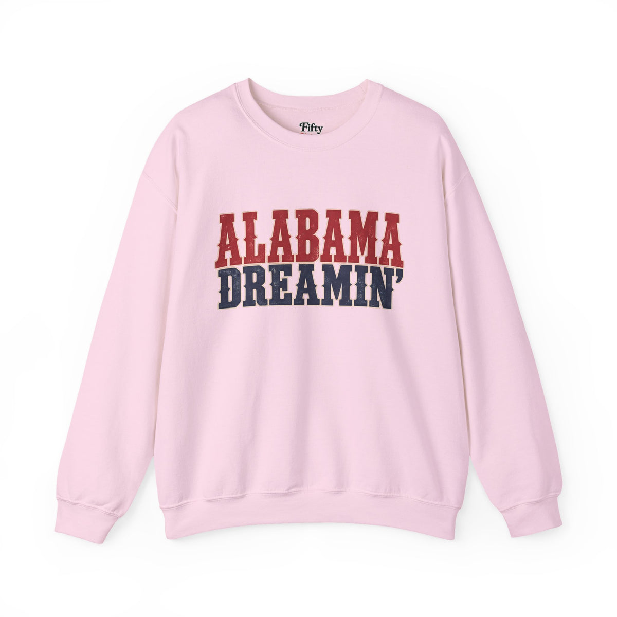 Alabama Dreamin' Unisex Crewneck Sweatshirt State Name Graphic