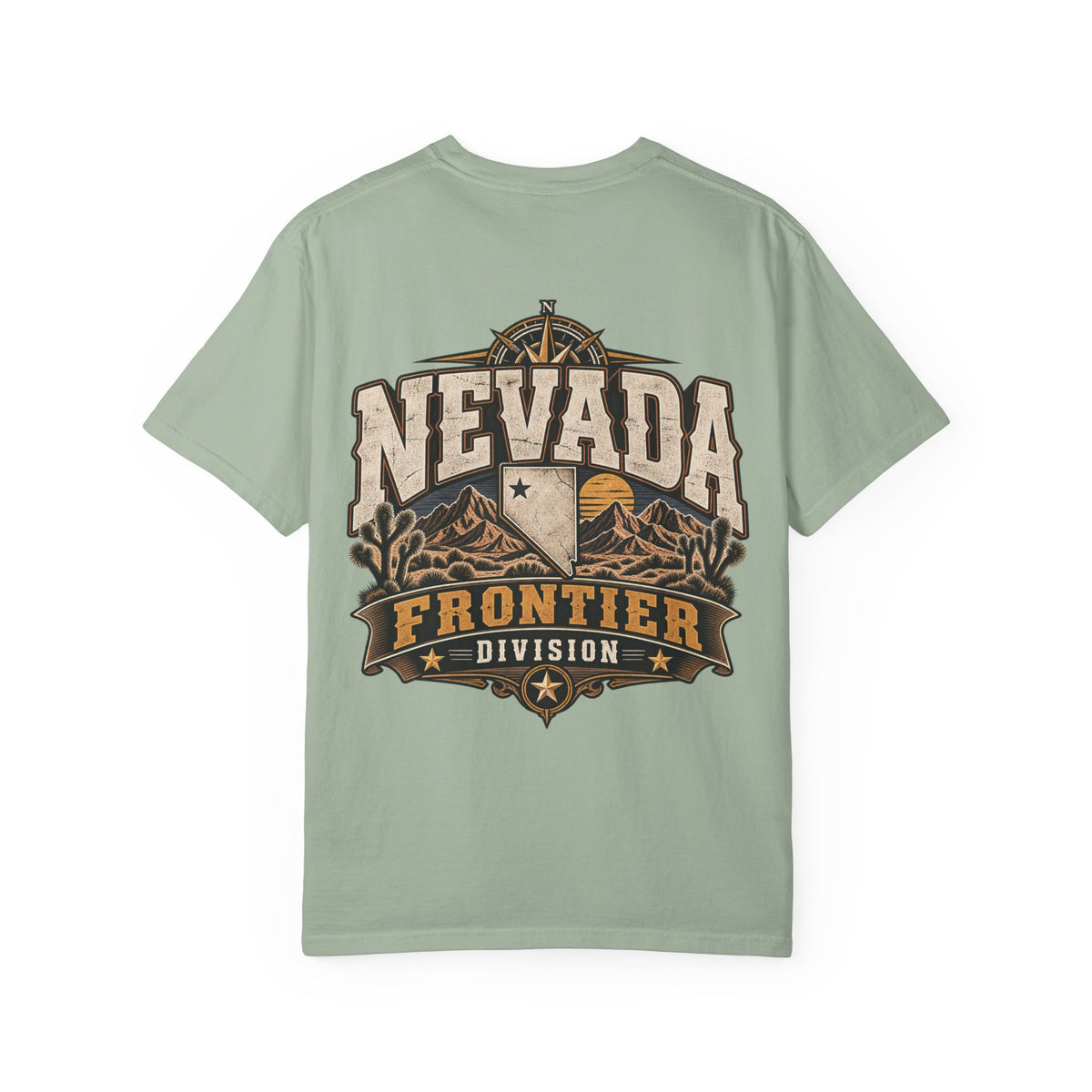 Nevada Frontier Division Unisex Comfort Color 1717 Streetwear Graphic Tee