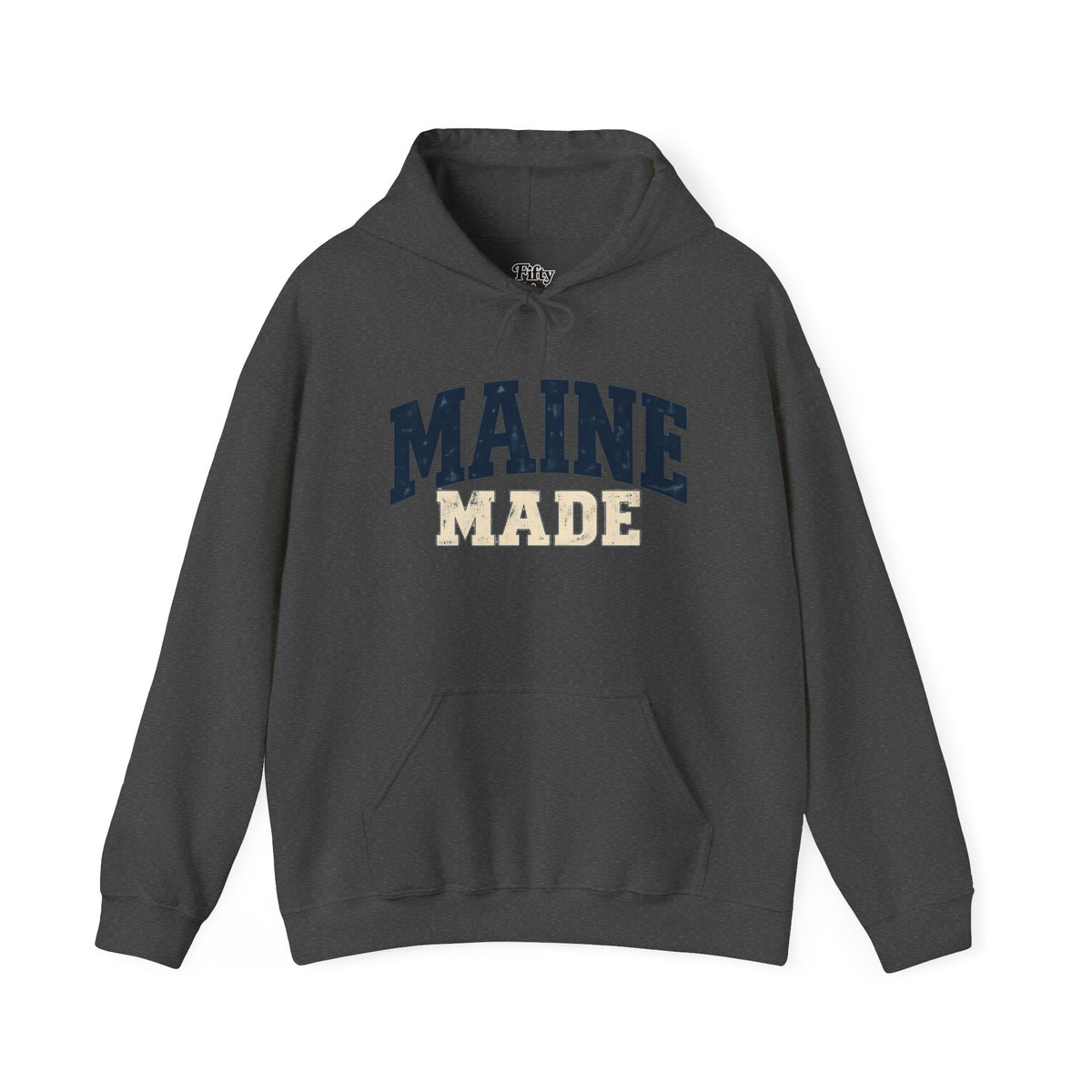 Maine Made Unisex Hoodie State Name Graphic
