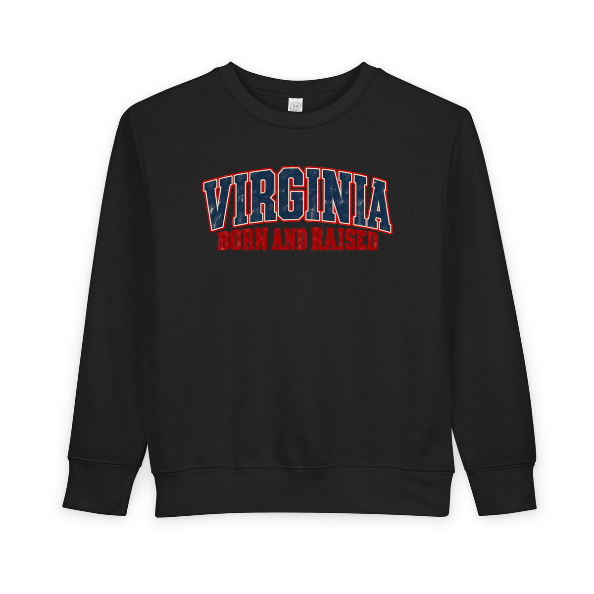 Virginia Born and Raised Vintage Workwear Unisex Toddler Sweatshirt