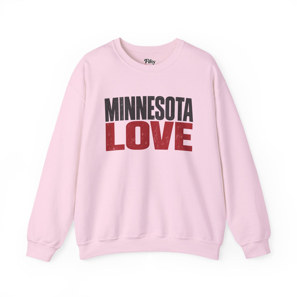 Minnesota Love Unisex Crewneck Sweatshirt State Name Graphic