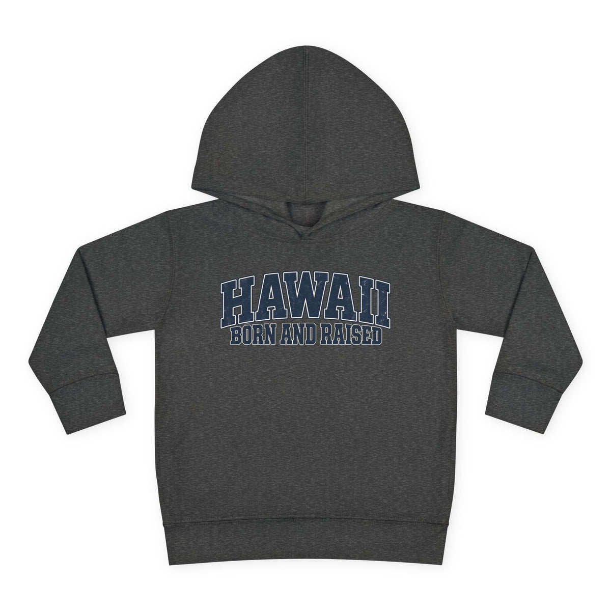 Hawaii Born and Raised Vintage Athletic Unisex Toddler Pullover Fleece Hoodie