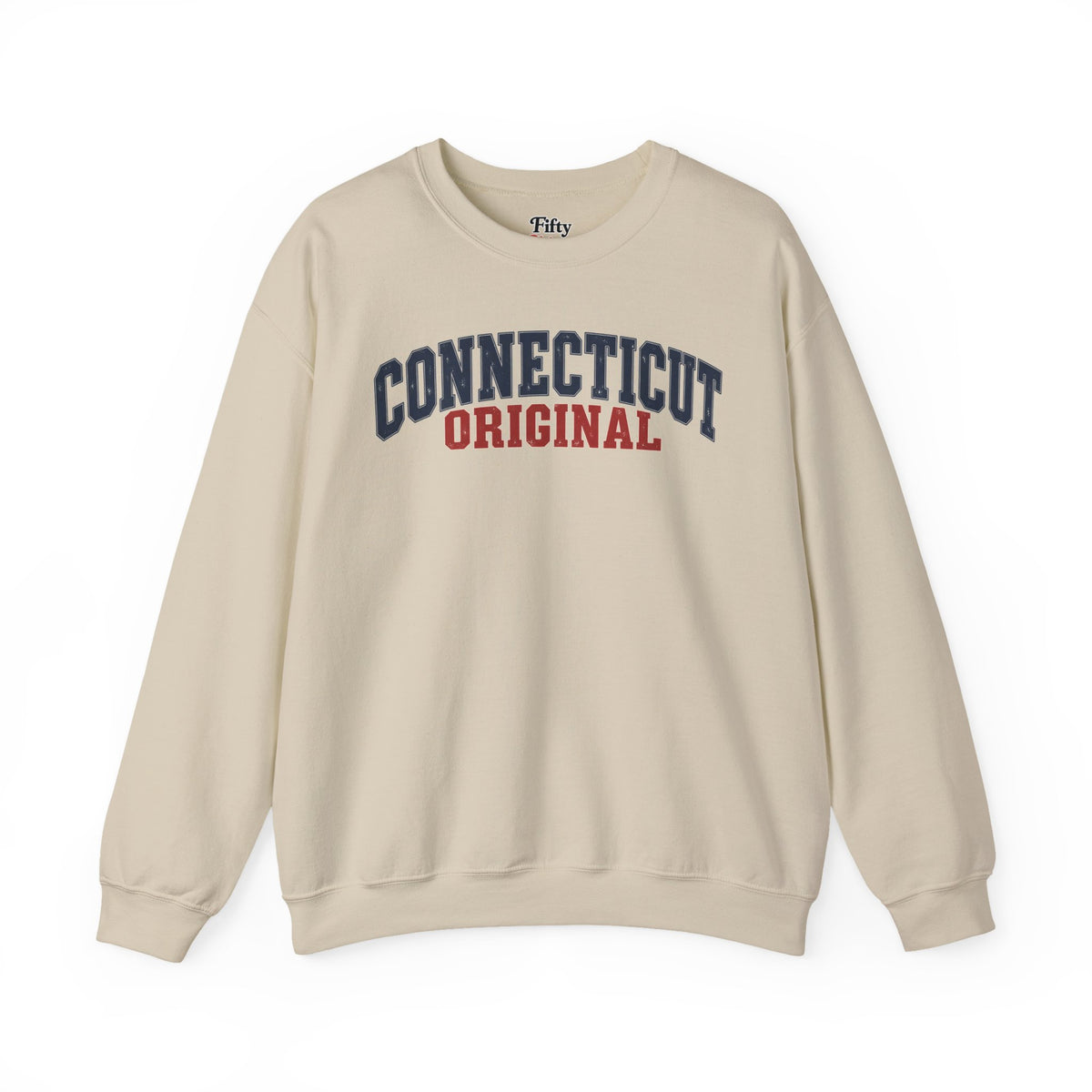 Connecticut Original Unisex Crewneck Sweatshirt State Name Graphic