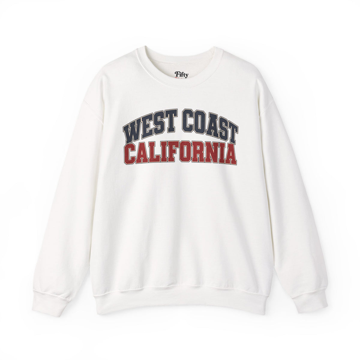 West Coast California Unisex Crewneck Sweatshirt State Name Graphic