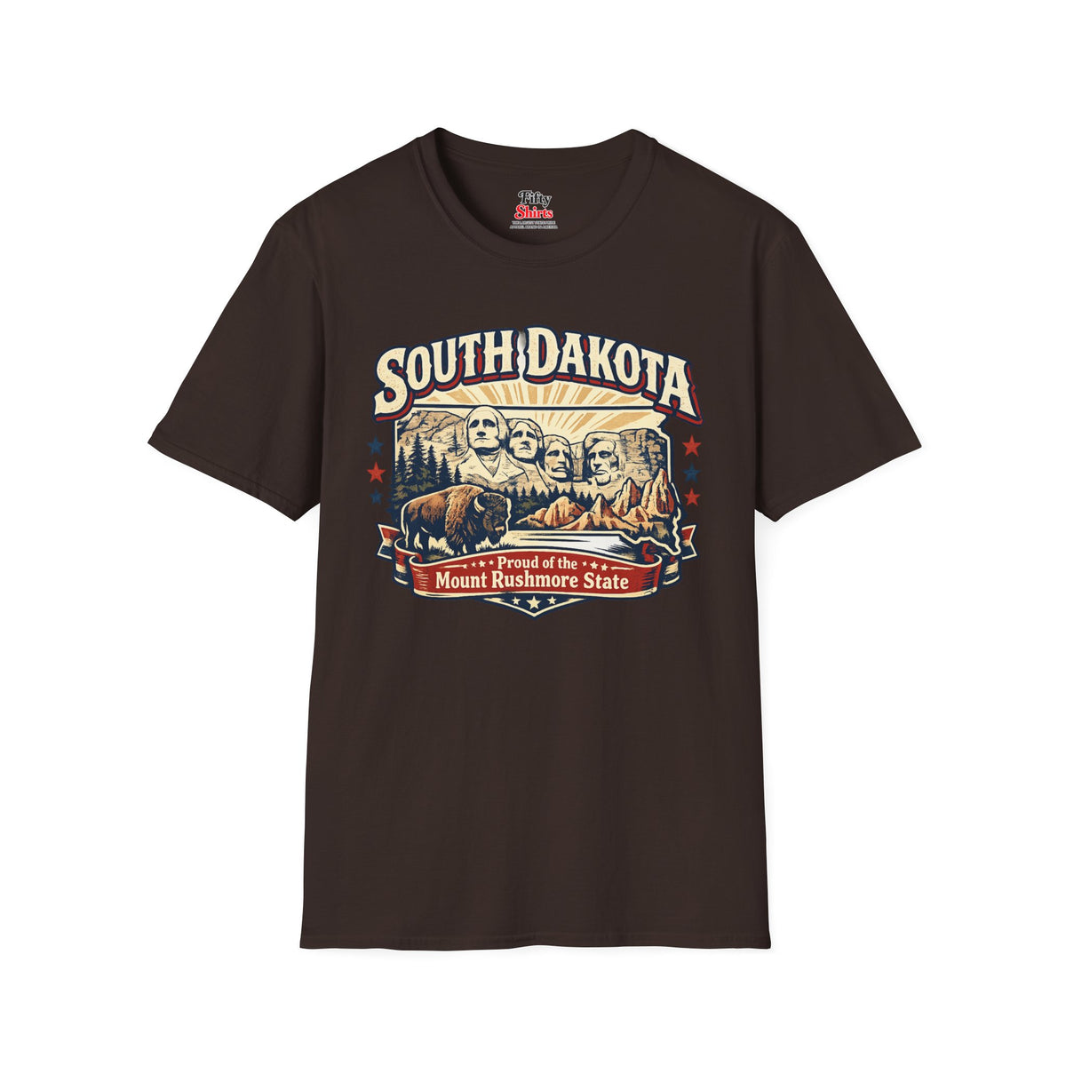 South Dakota State Pride Unisex Softstyle T Shirt State Pride Graphic Tee Collections FS03