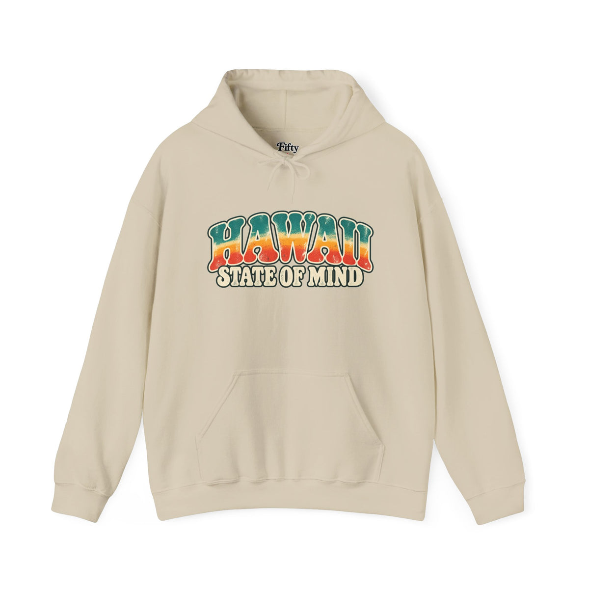 Hawaii State of Mind Unisex Hoodie State Name Graphic