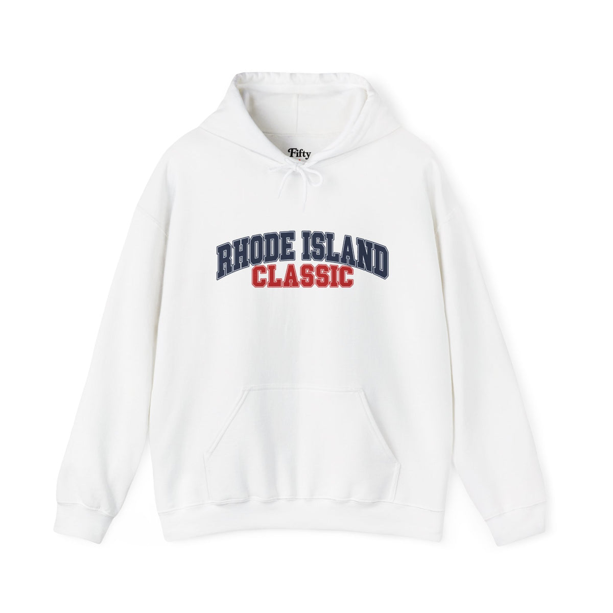 Rhode Island Classic Unisex Hoodie State Name Graphic