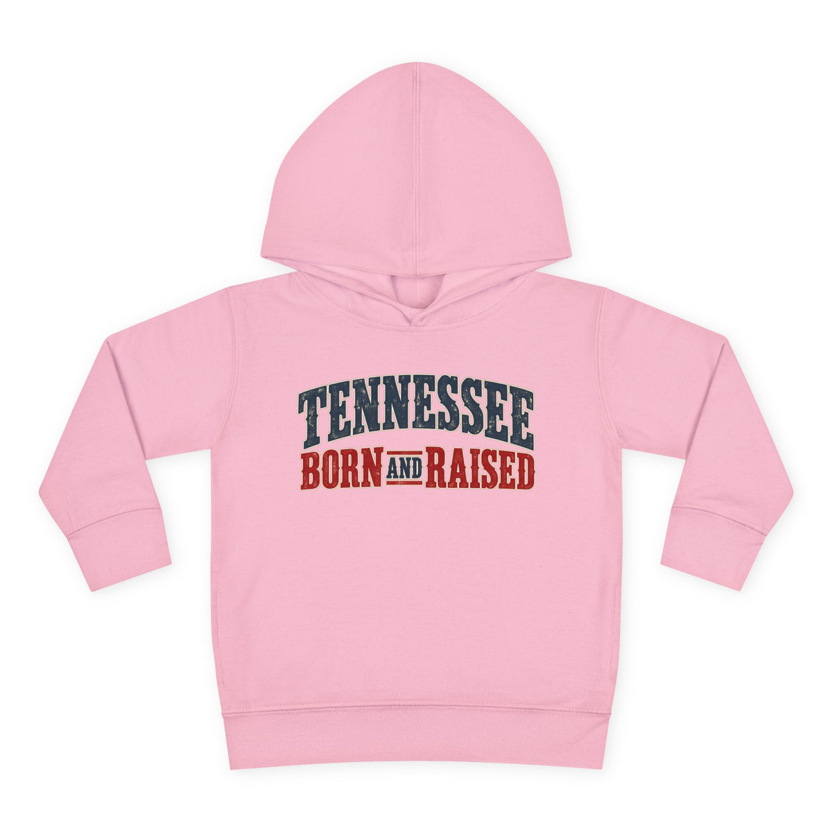 Tennessee Born and Raised Vintage Americana Unisex Toddler Pullover Fleece Hoodie