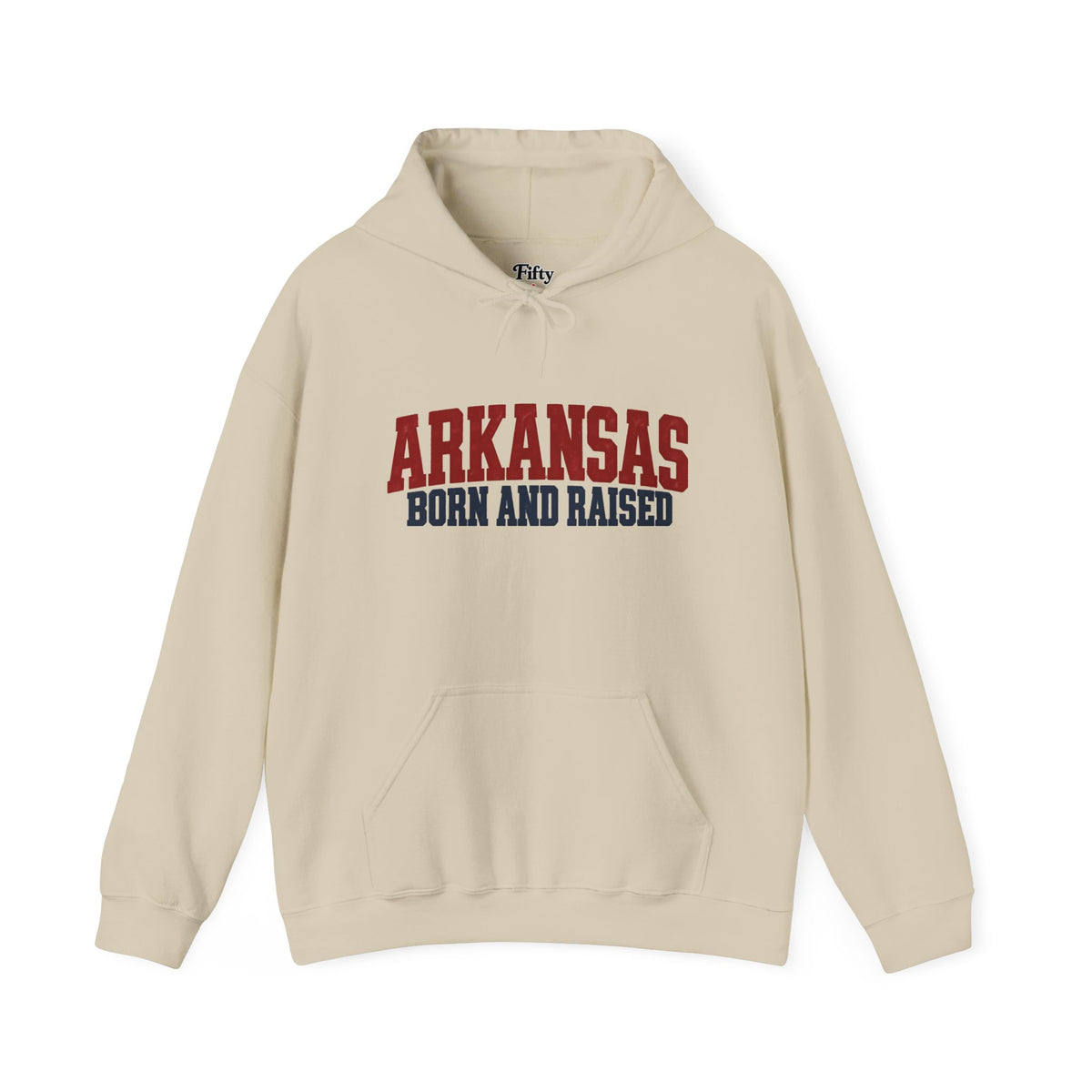 Arkansas Born and Raised Rugged Workwear Unisex Hoodie Graphic
