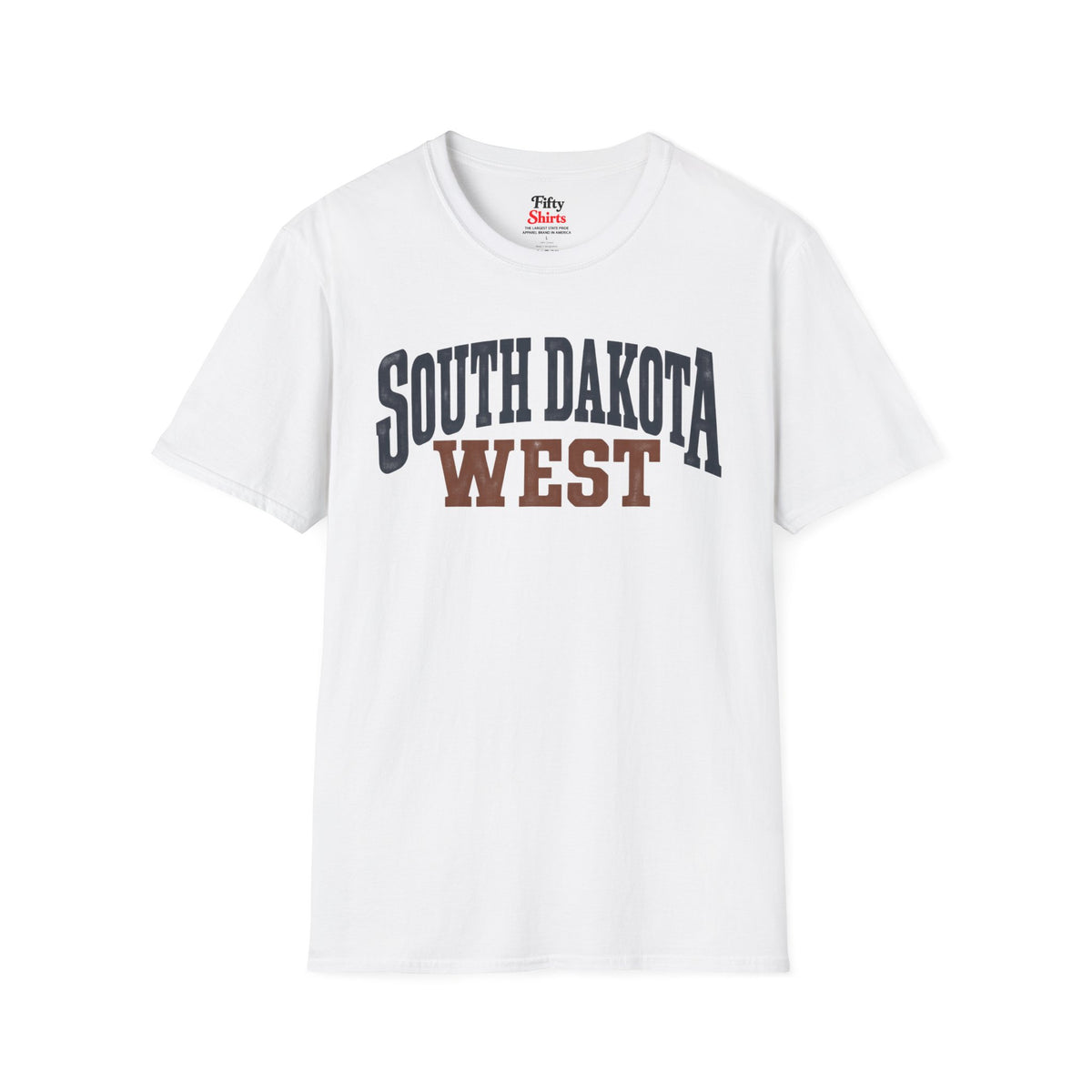 South Dakota West Unisex Softstyle T Shirt State Name Graphic Tee