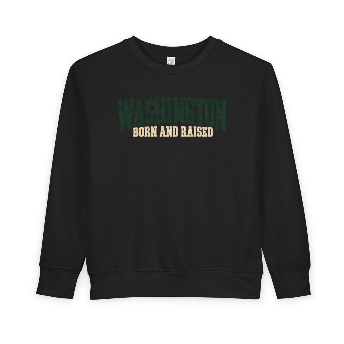 Washington Born and Raised Pacific Northwest Heritage Unisex Toddler Sweatshirt