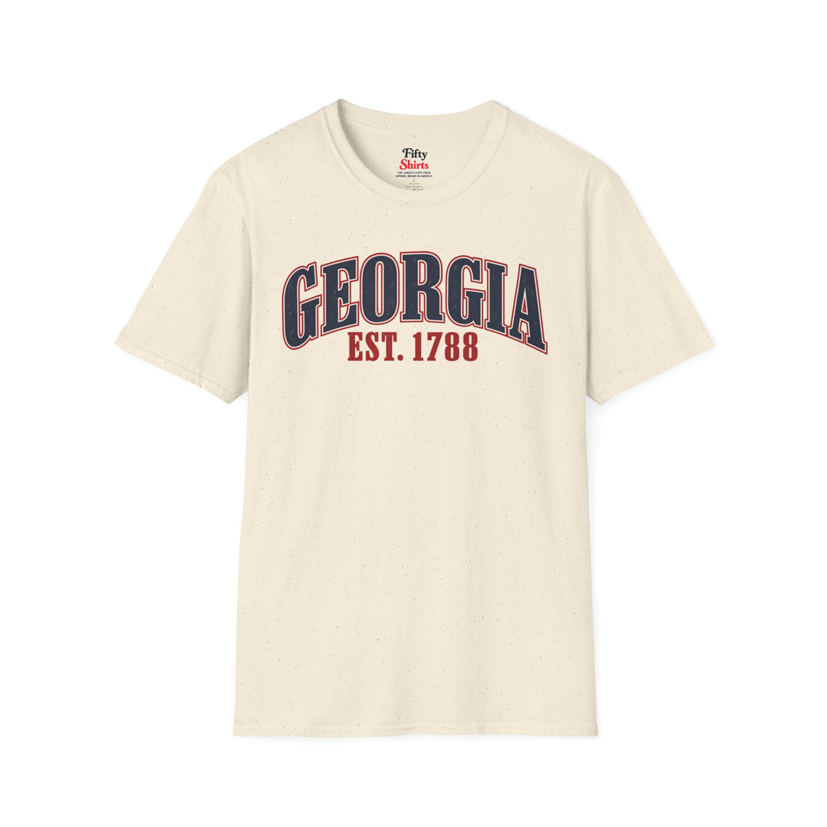 Georgia EST 1788 Unisex Softstyle T Shirt State Name Graphic Tee