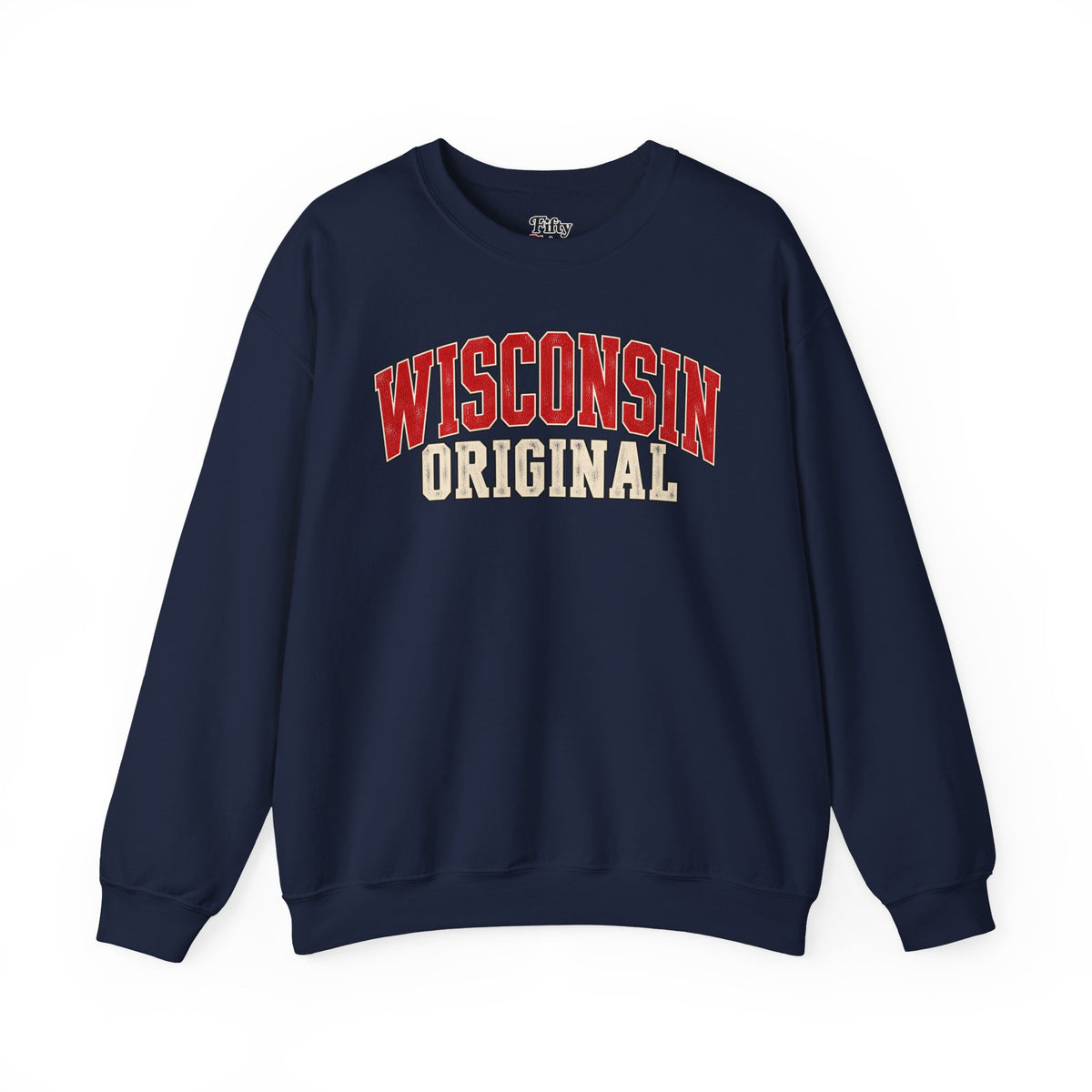 Wisconsin Original Unisex Crewneck Sweatshirt State Name Graphic