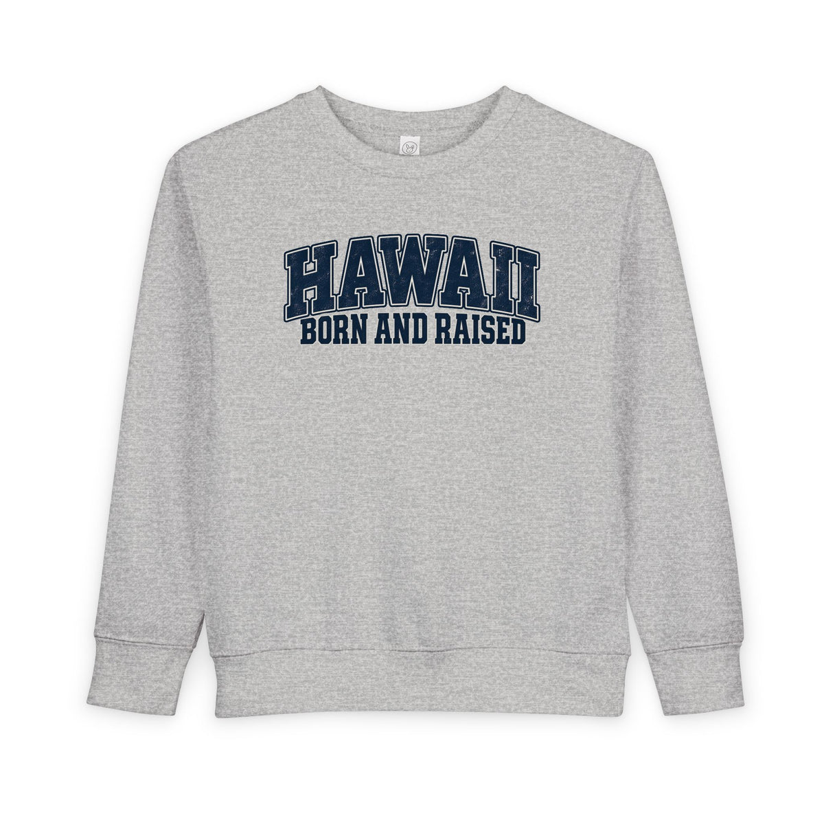 Hawaii Born and Raised Vintage Athletic Unisex Toddler Sweatshirt