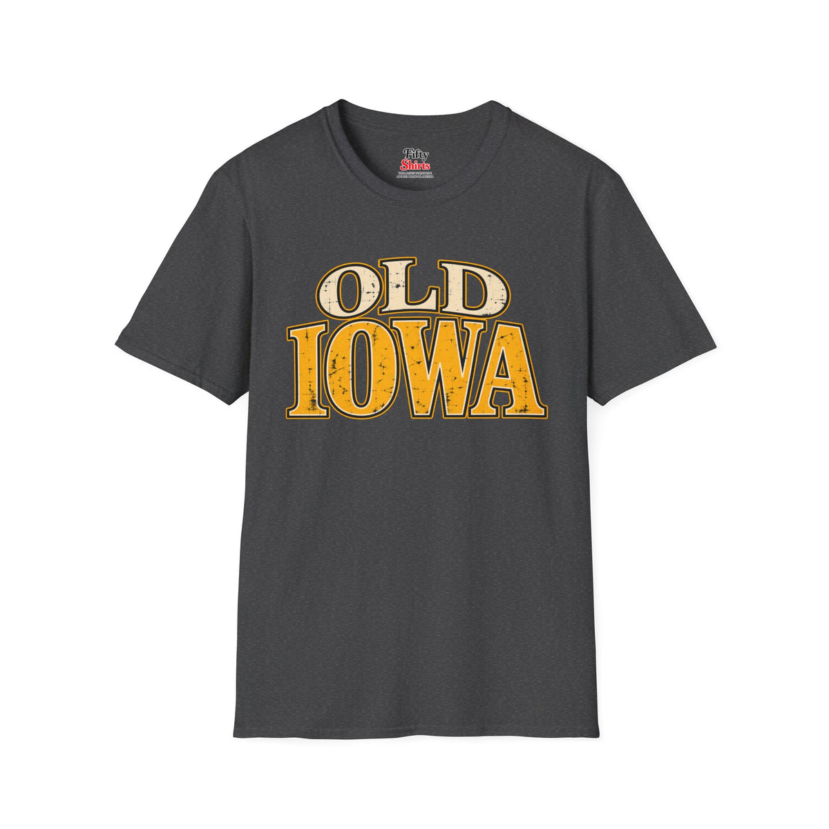 Old Iowa Unisex Softstyle T Shirt State Name Graphic Tee
