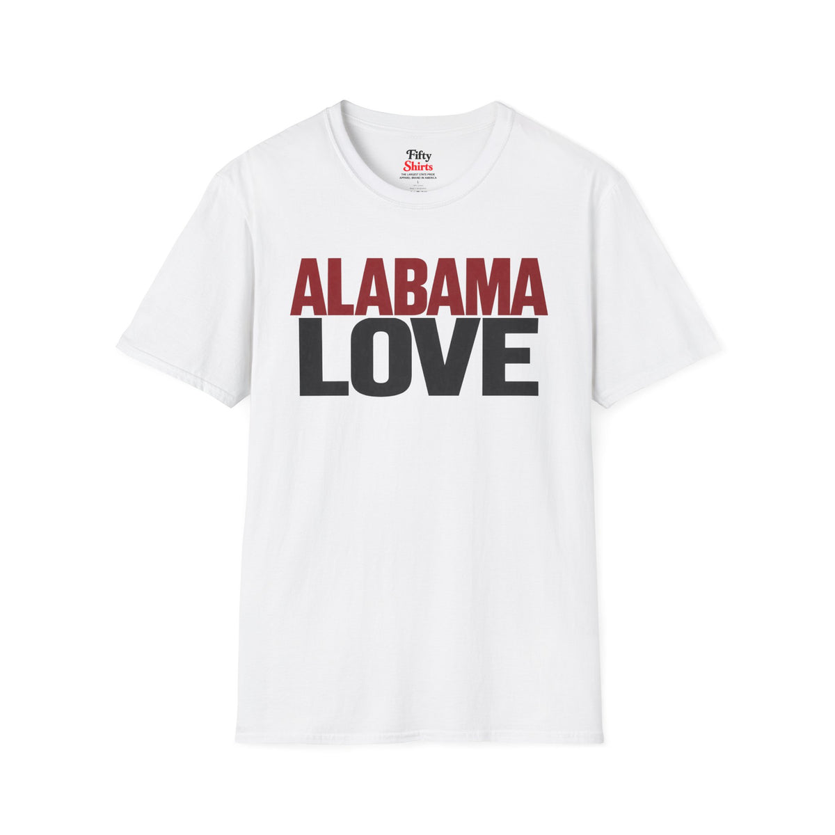Alabama Love Unisex Softstyle T Shirt State Name Graphic Tee