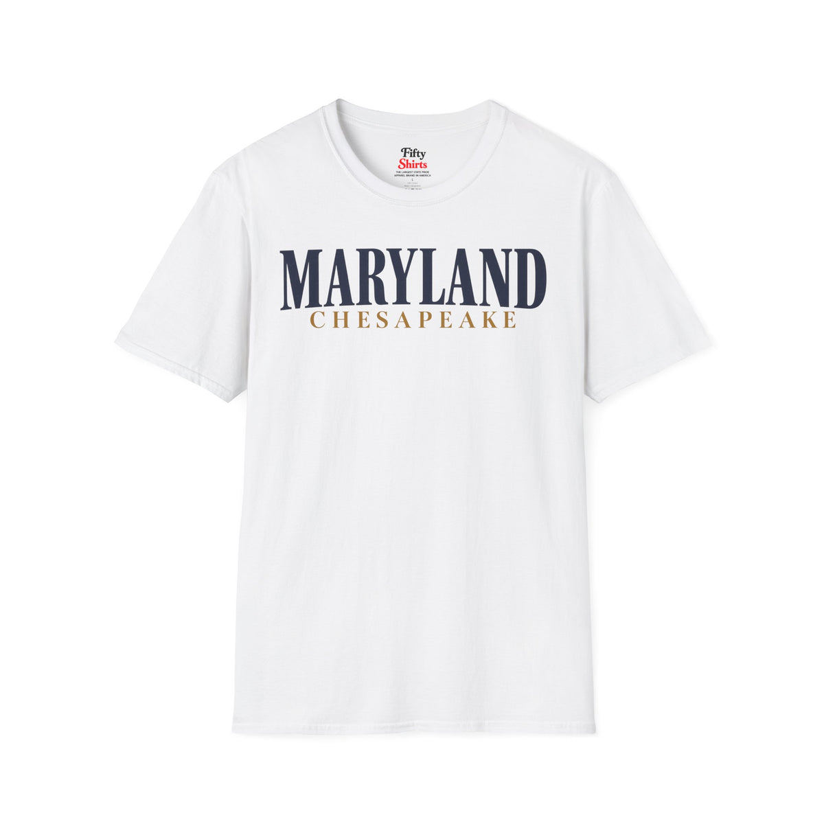 Maryland Chesapeake Unisex Softstyle T Shirt State Name Graphic Tee