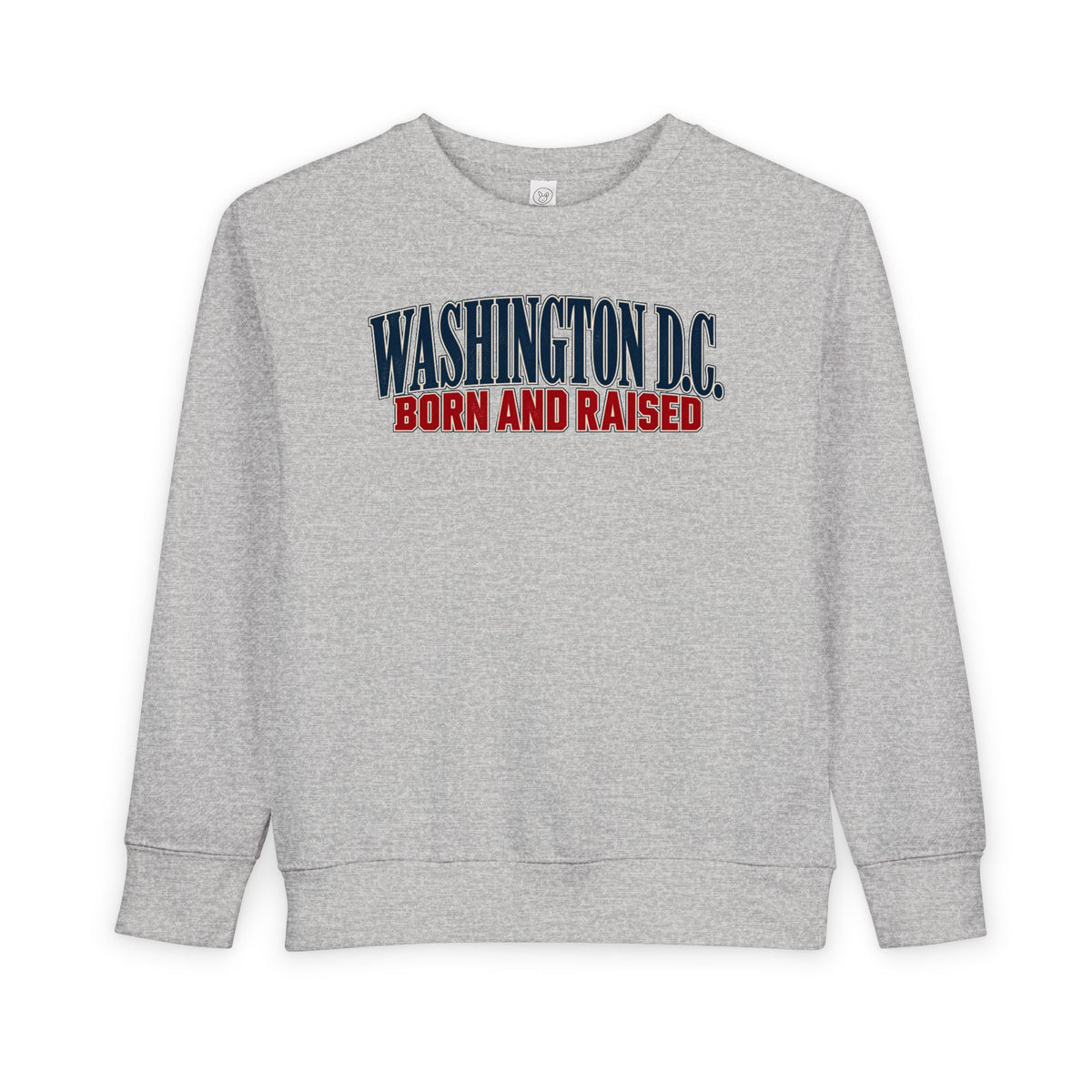Washington DC Born and Raised Capital City Heritage Unisex Toddler Sweatshirt
