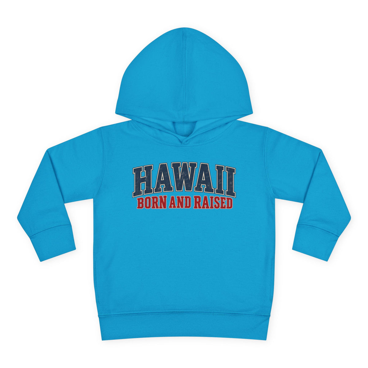 Hawaii Born and Raised Classic Heritage Unisex Toddler Pullover Fleece Hoodie