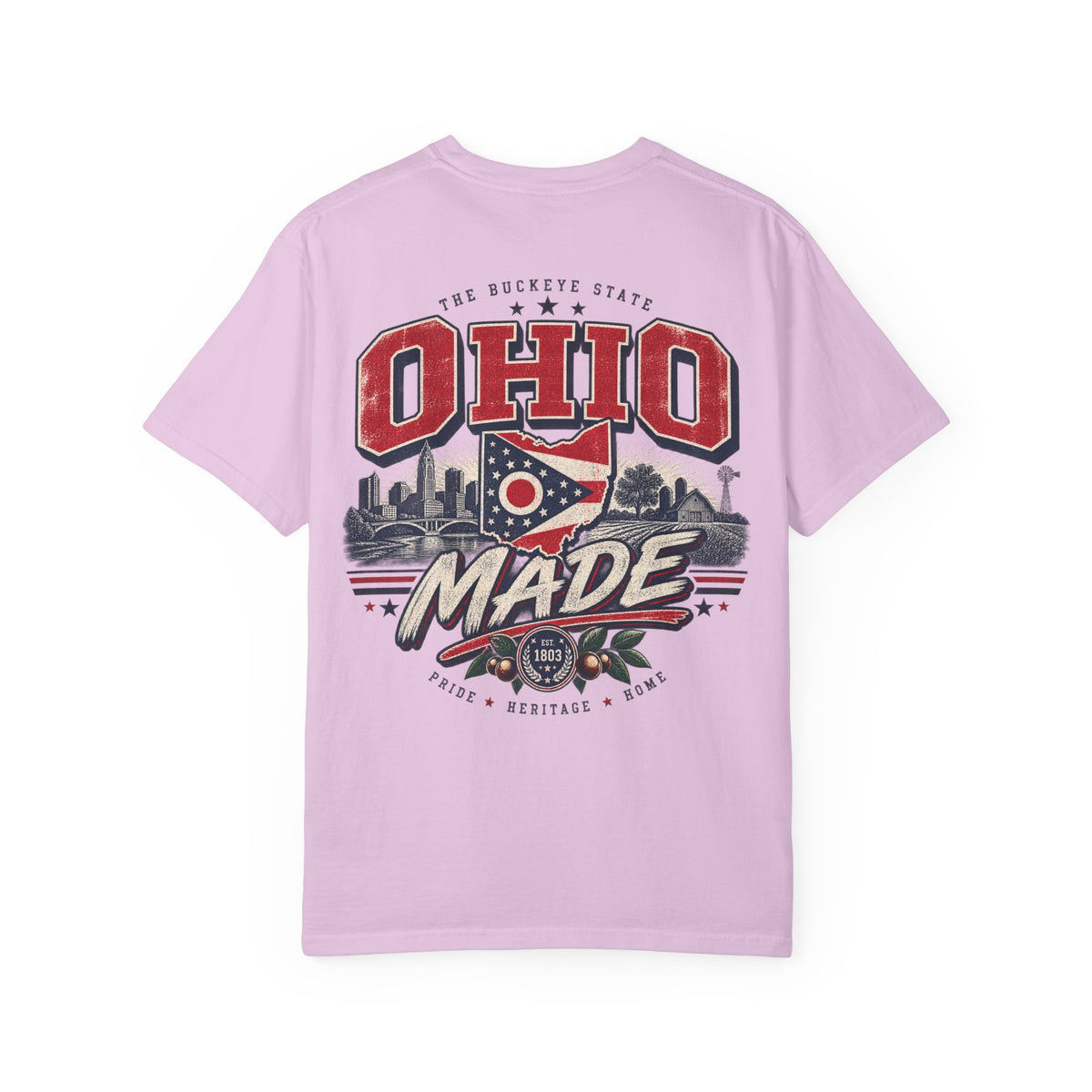 Ohio Made Unisex Comfort Color 1717 Streetwear Graphic Tee