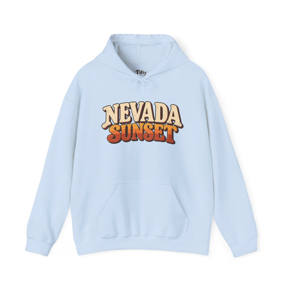 Nevada Sunset Unisex Hoodie State Name Graphic