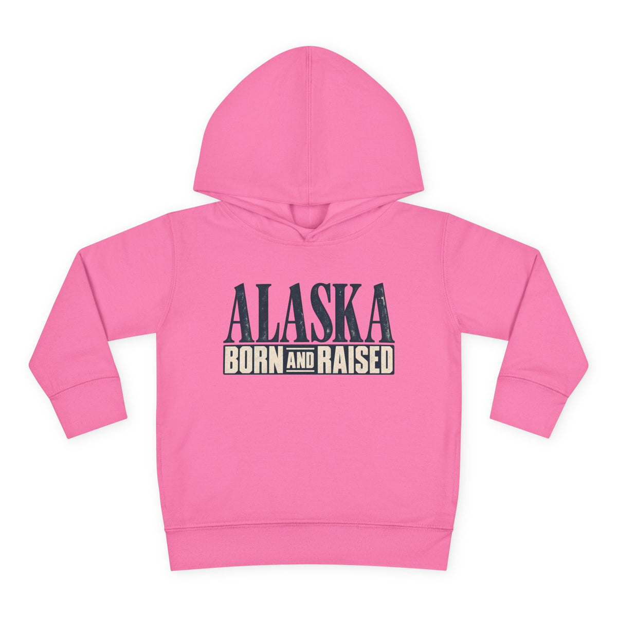 Alaska Born and Raised Premium Heritage Unisex Toddler Pullover Fleece Hoodie